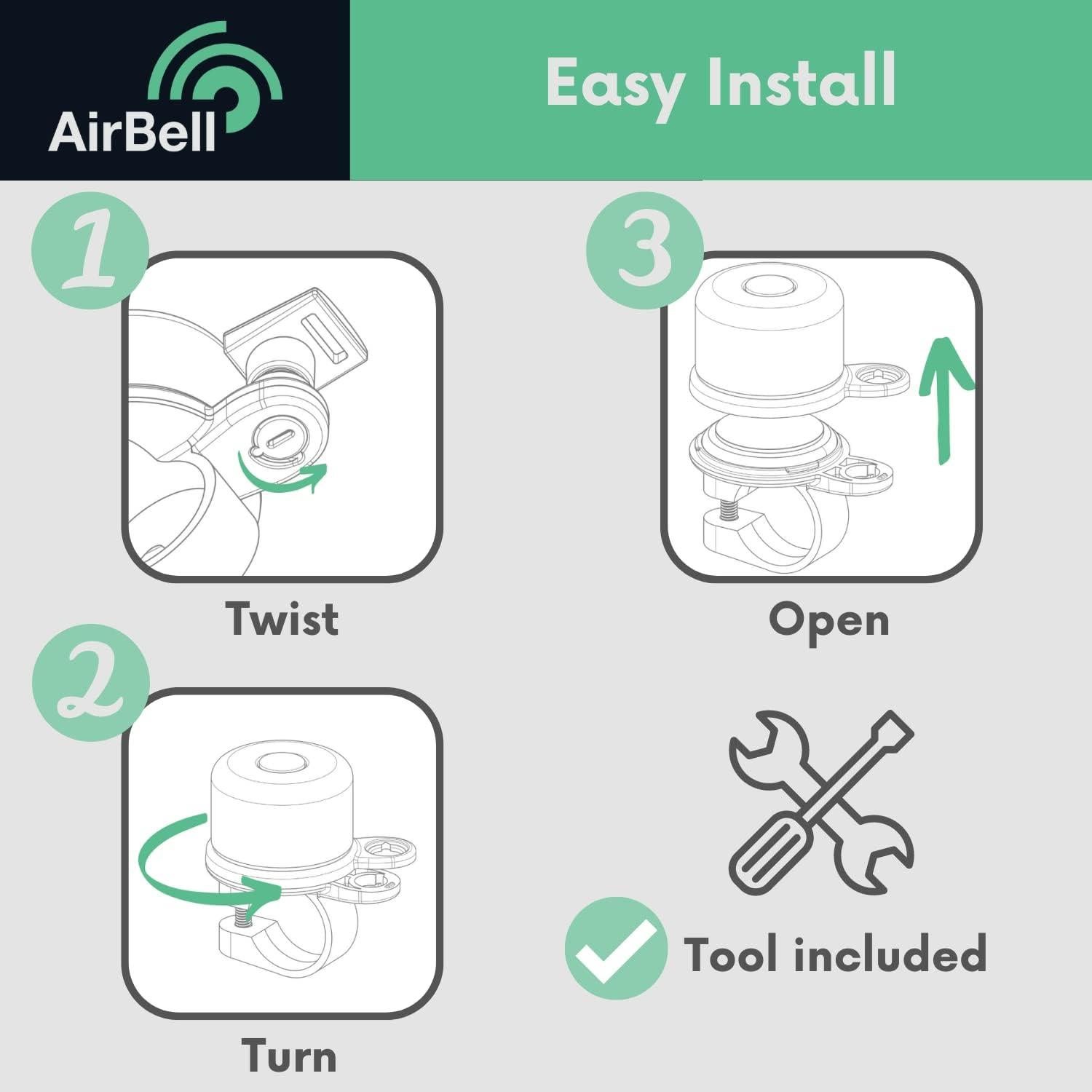 Campana Antirrobo Oculta AirBell V1 para Apple AirTag 22mm