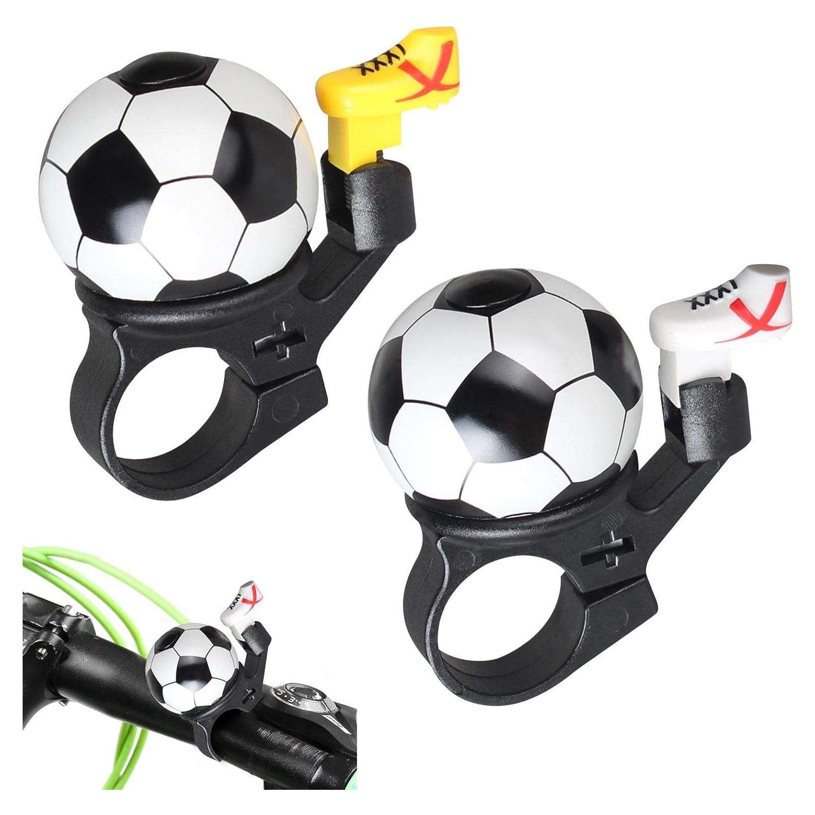 Timbre de Bicicleta Kakalote 2pcs Diseño Fútbol Sonido Claro