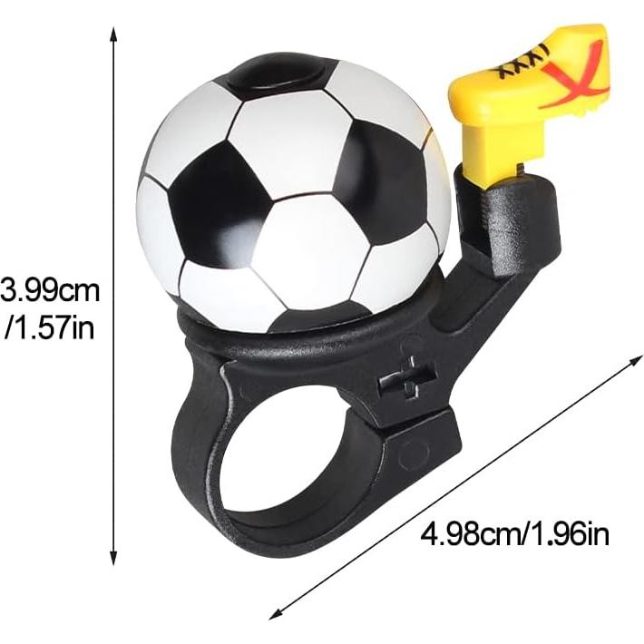 Timbre de Bicicleta Kakalote 2pcs Diseño Fútbol Sonido Claro