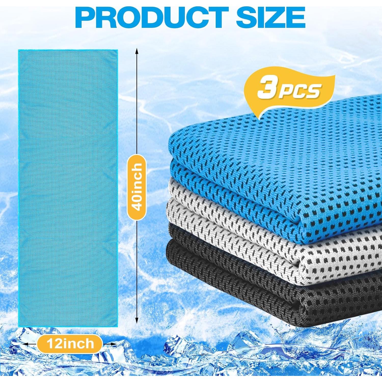 Toallas Enfriadoras MENOLY 3 Paquete 101.6x30.5cm Microfibra