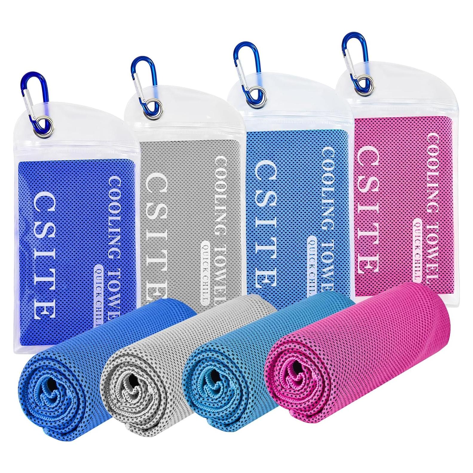 Paquete de 4 Toallas Enfriadoras CSITE 119x30 cm Microfibra