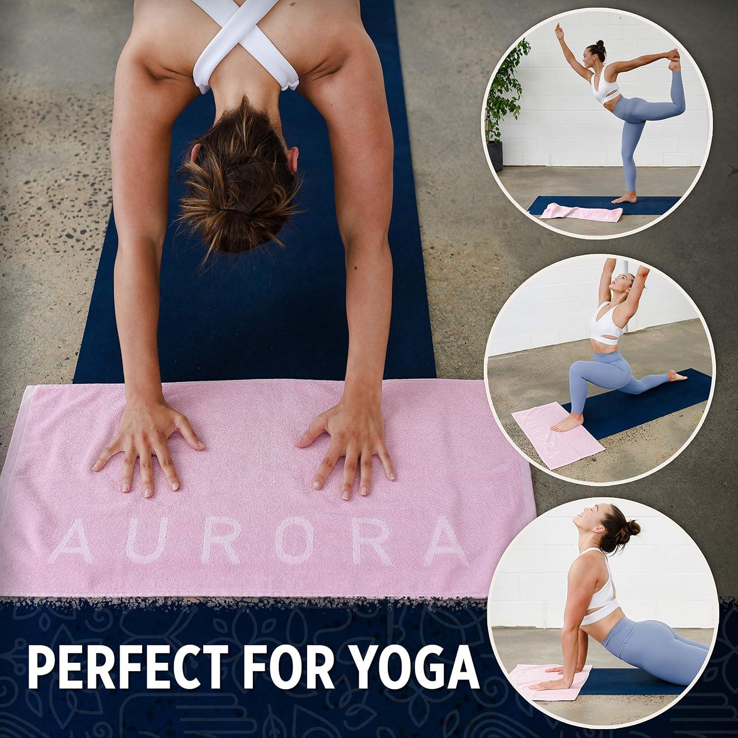 Toalla de Gimnasio Aurora Athletica 100% Algodón Orgánico 80x40cm Rosa