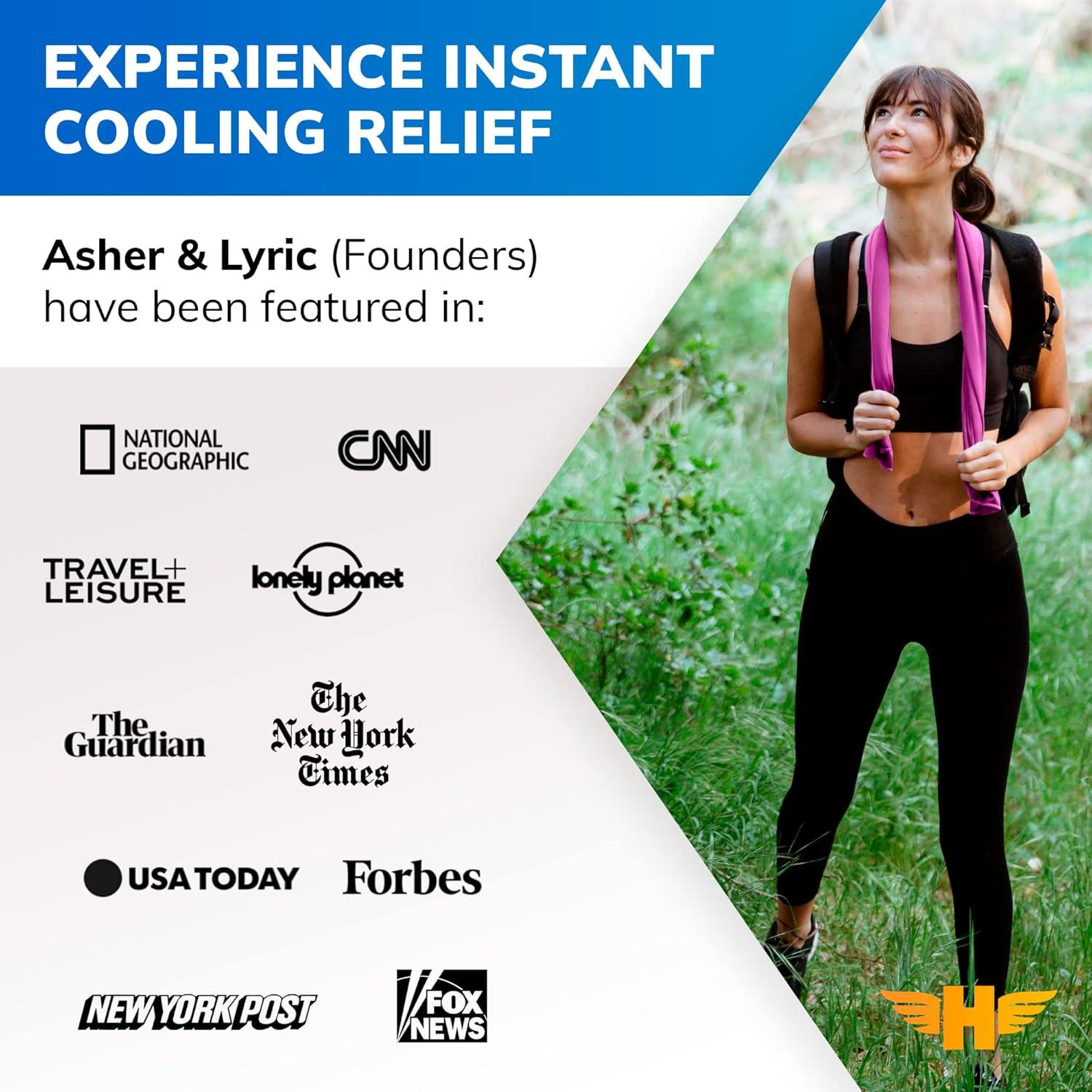 Paquete de 2 Toallas Enfriadoras Hero Microfibra 101.6x30.5cm