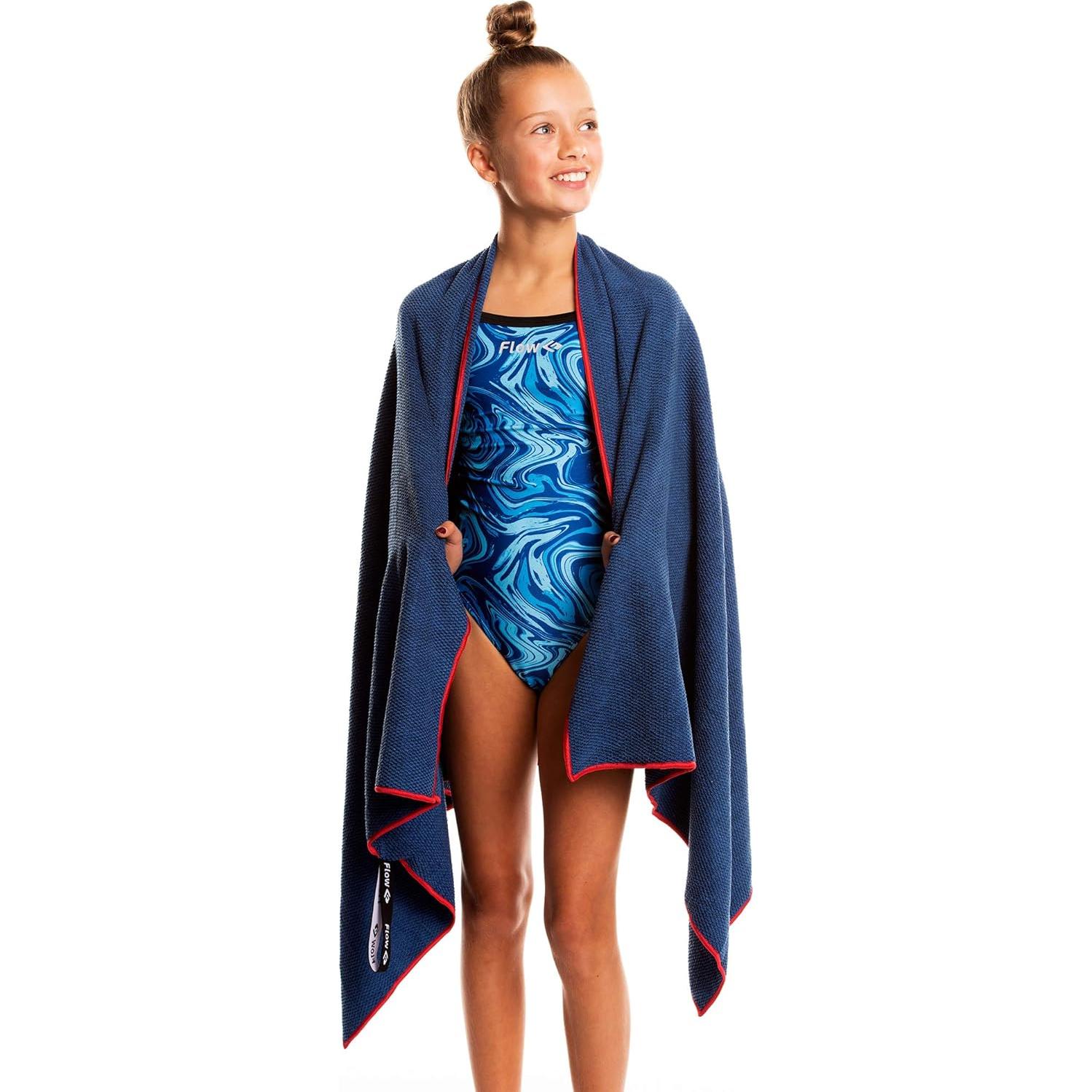 Toalla de Secado Rápido Flow Swim Gear - Grande Marino 152x76 cm