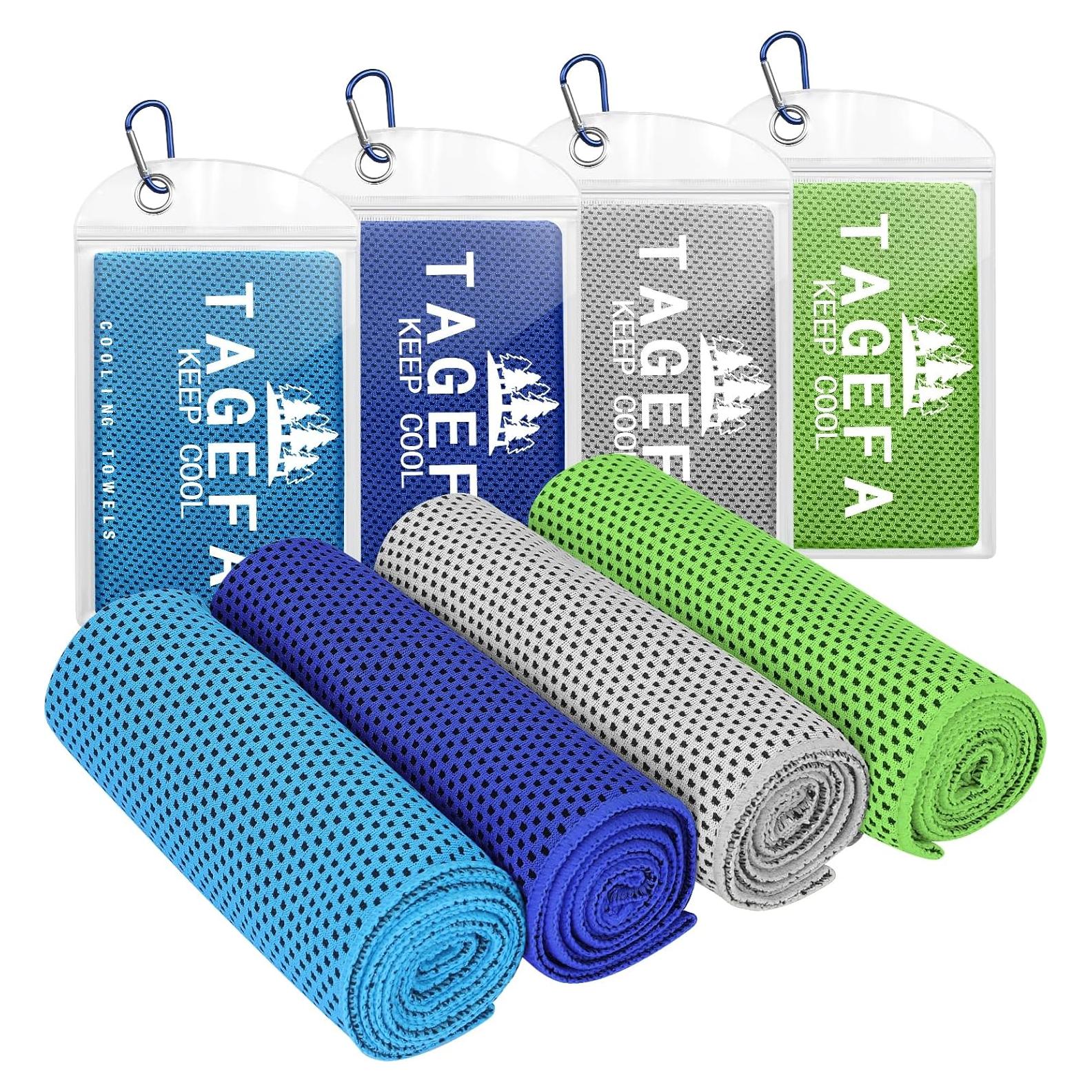 Paquete de 4 Toallas Enfriadoras Tagefa 101.6x30.5 cm