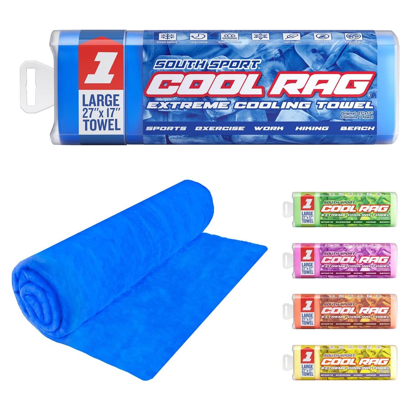 Toalla de Enfriamiento PVA South Sport Cool Rag Azul 68.58x43.18cm