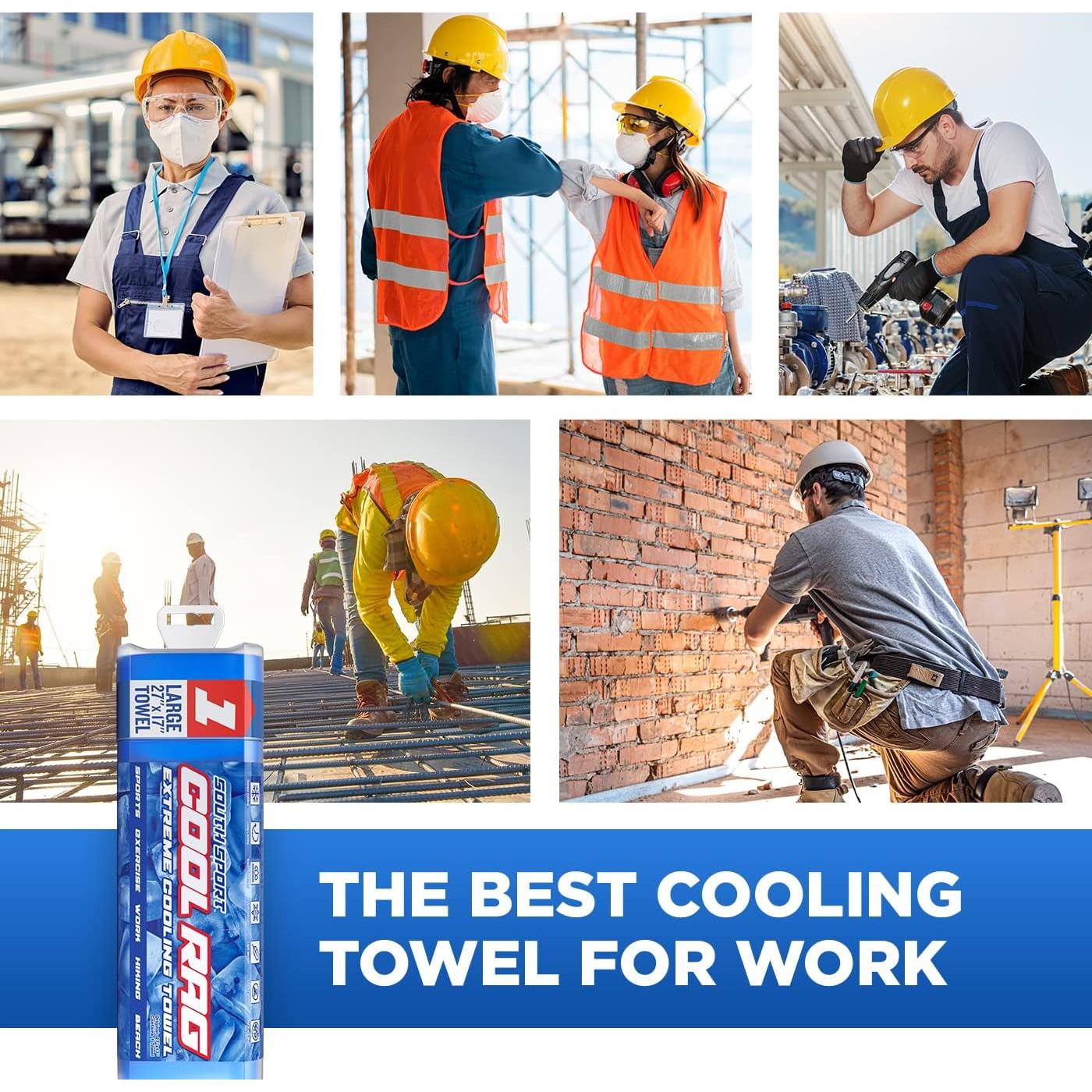 Toalla de Enfriamiento PVA South Sport Cool Rag Azul 68.58x43.18cm