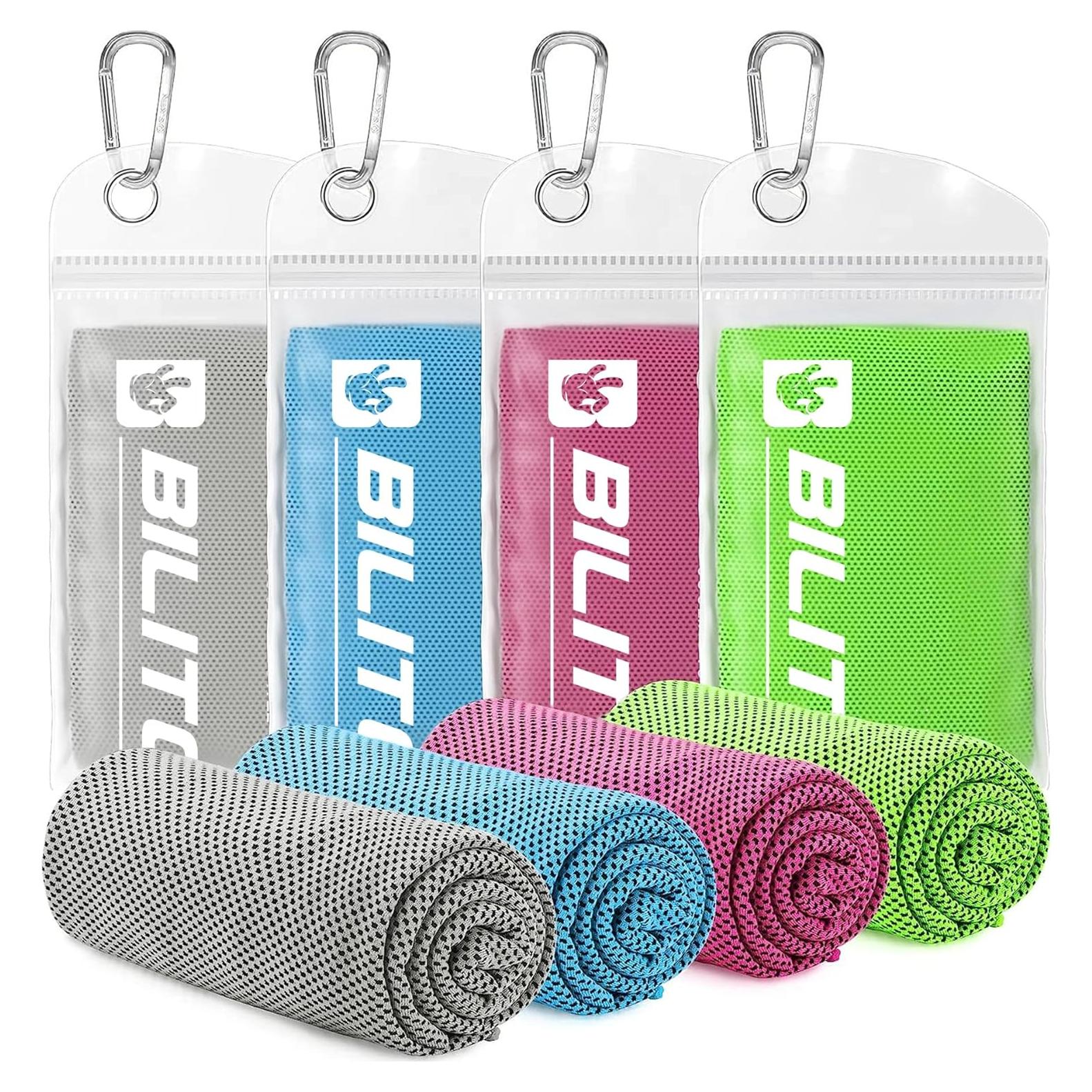 Toalla de Hielo BILITOK Microfibra 4 Piezas Multiusos