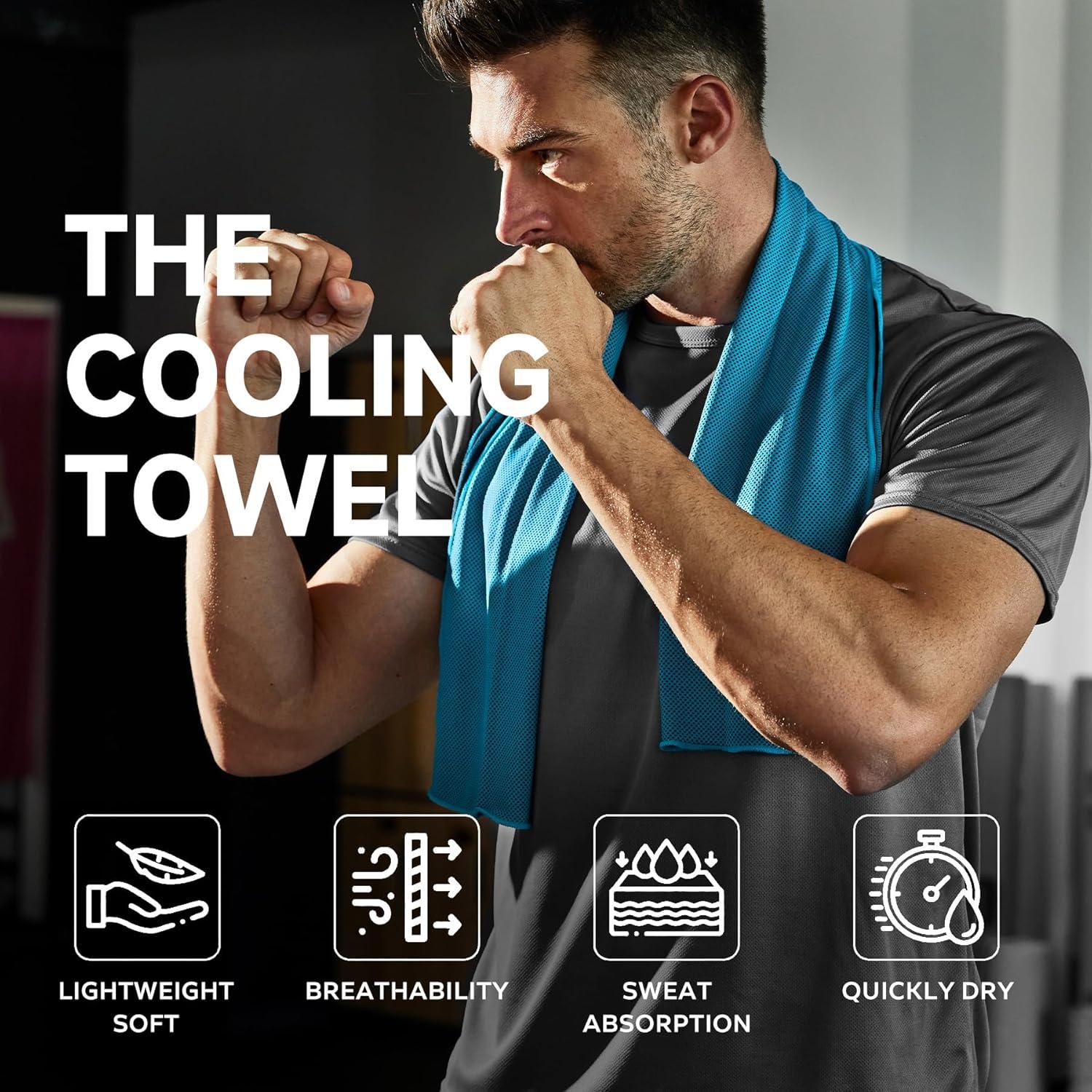 Toalla de Hielo BILITOK Microfibra 4 Piezas Multiusos