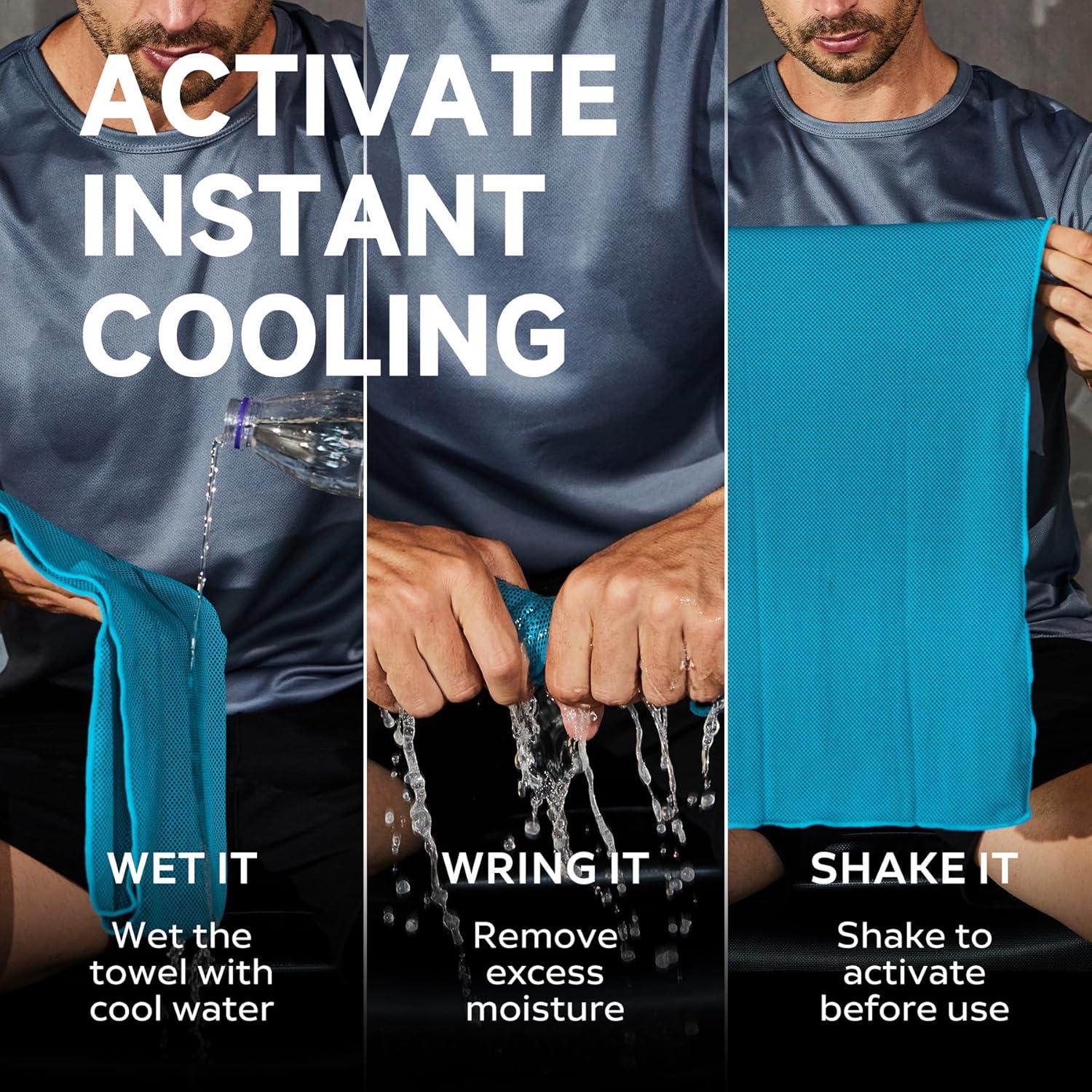 Toalla de Hielo BILITOK Microfibra 4 Piezas Multiusos