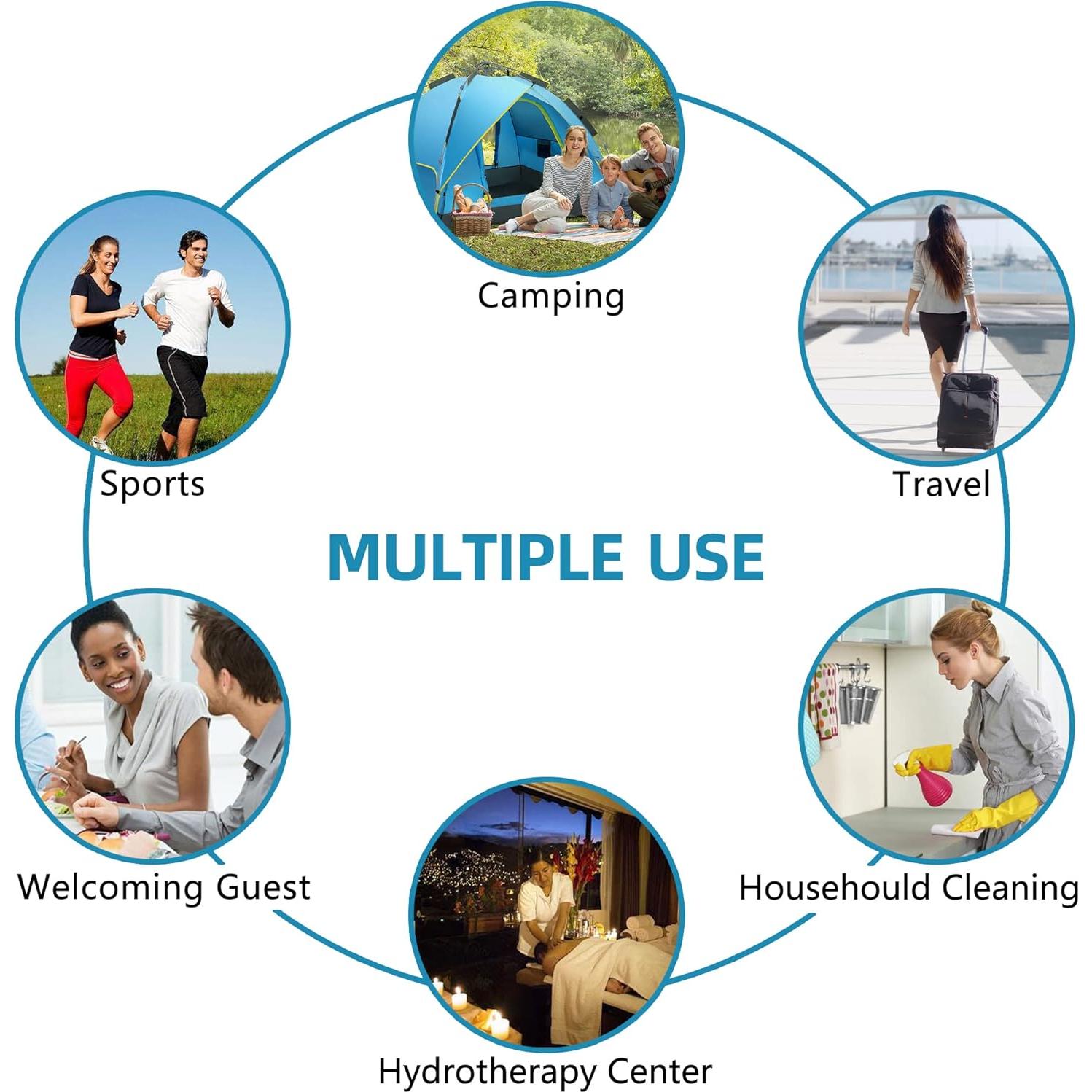 Toalla Desechable Grande OHIHUW 30 Piezas Algodón Reutilizable