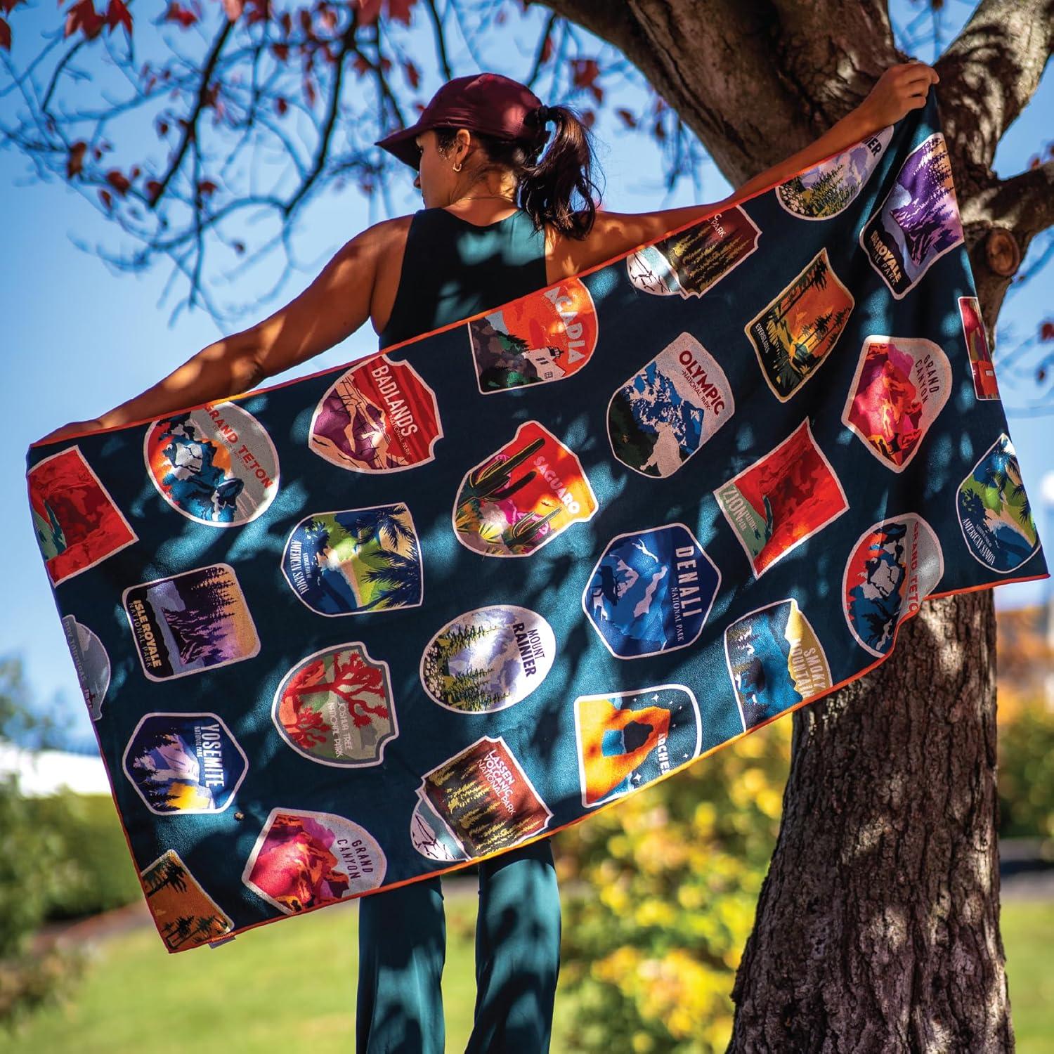 Toalla de Correr Sprints Microfibra 158.75x81.28cm Parques Nacionales