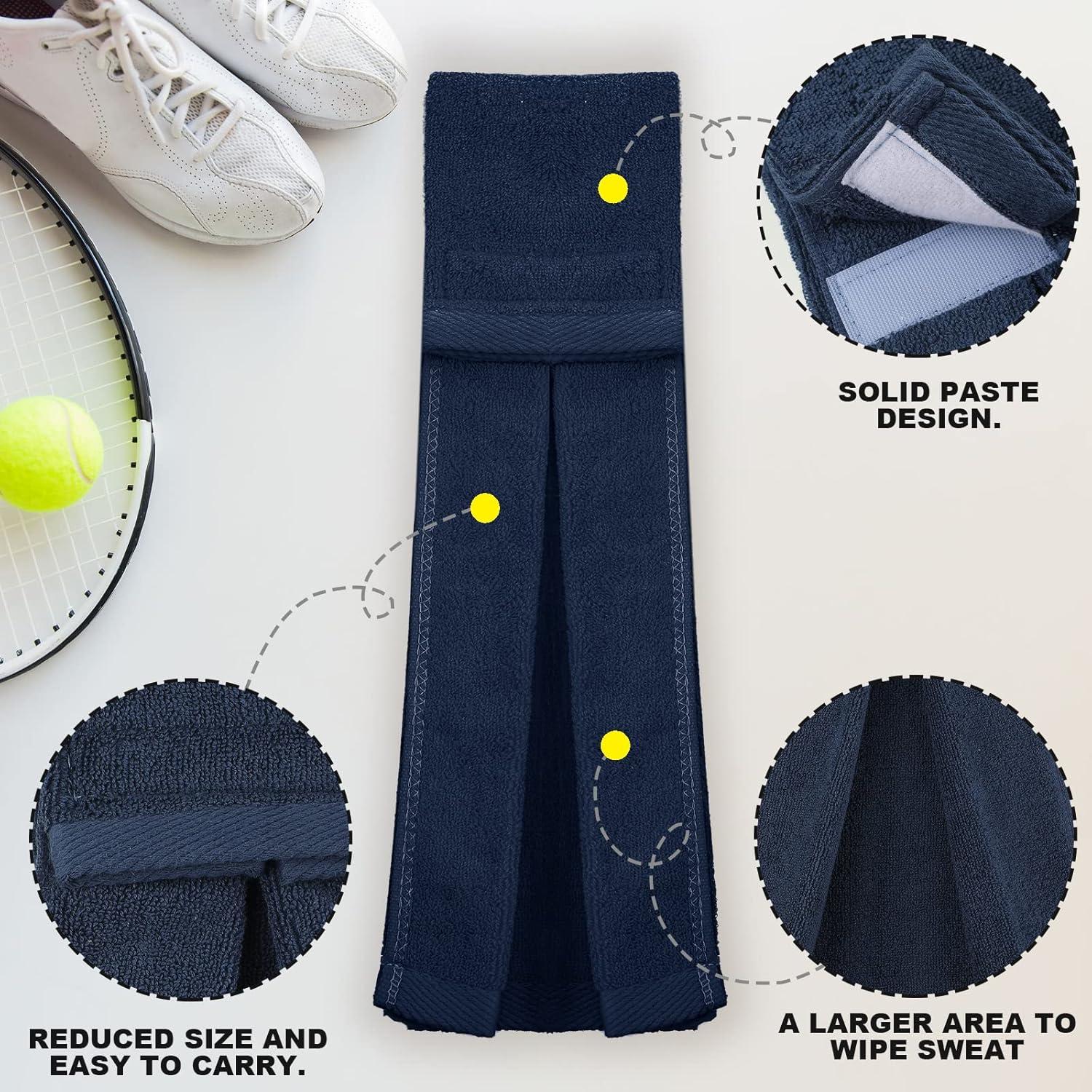 Toallas de Fútbol Moukeren 3 Pcs Algodón con Gancho 12x50cm