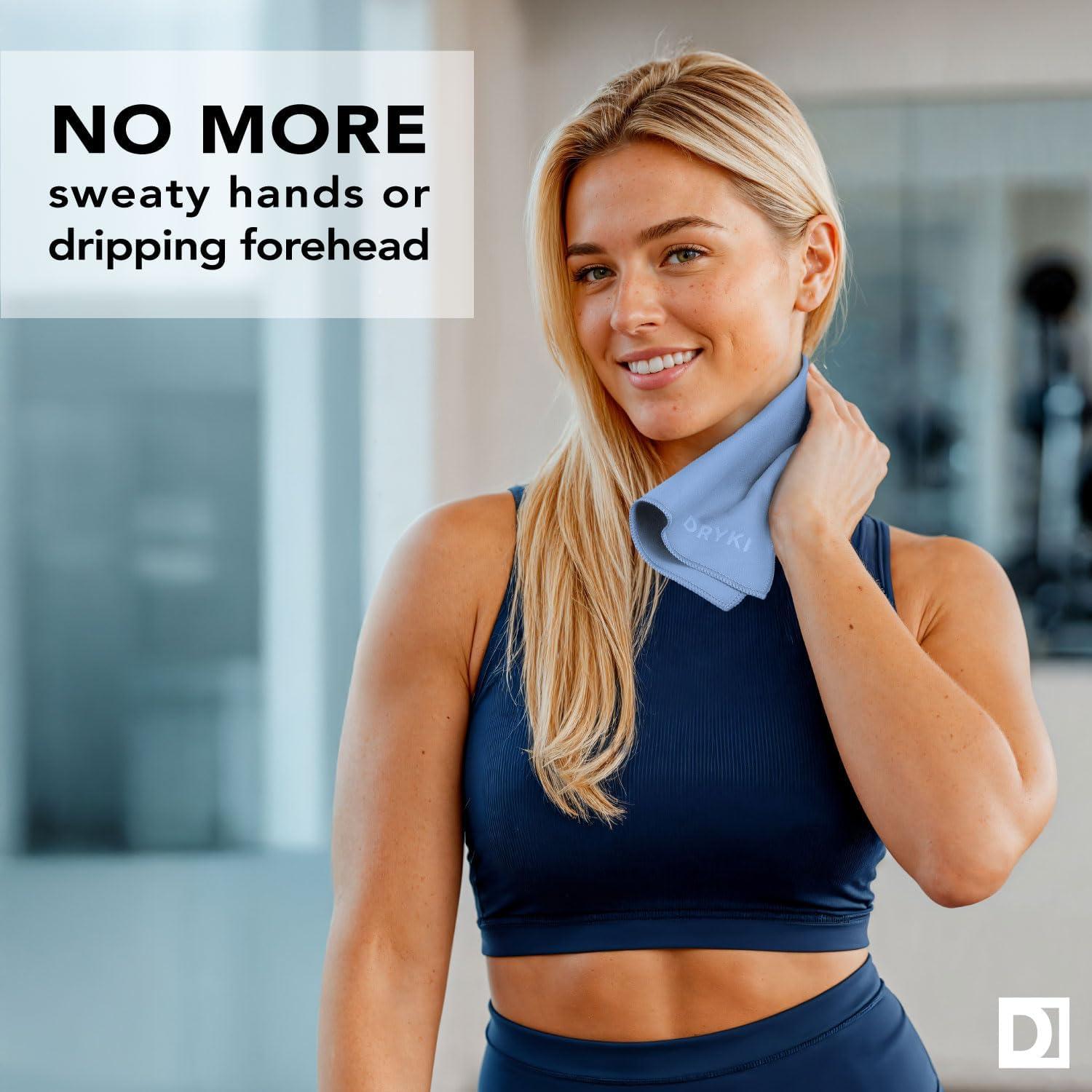 Toallas Refrescantes DRYKI Microfibra 25.4x25.4 cm - Paquete de 5