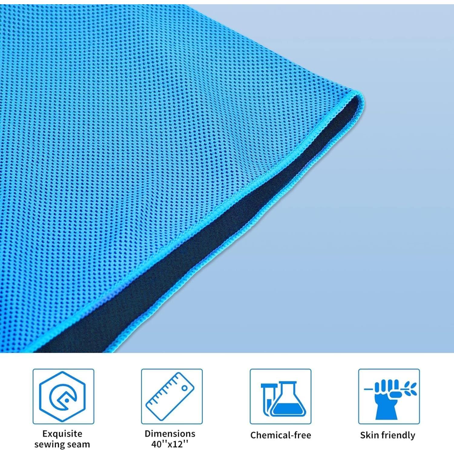 4 Toallas Enfriadoras Genérico Microfibra 101.6x30.5cm