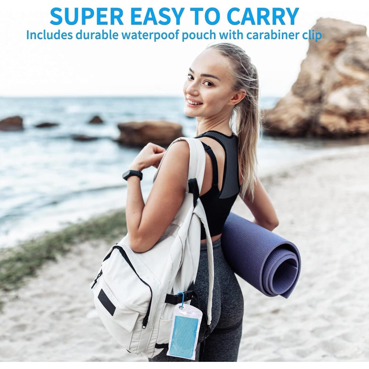 4 Toallas Enfriadoras Genérico Microfibra 101.6x30.5cm