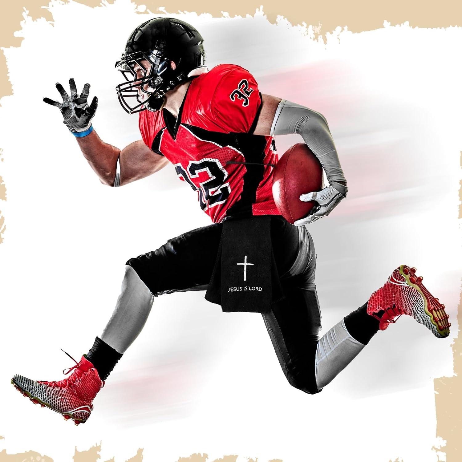 Toallas de Fútbol VitalCozy con Cruz Cristiana - 2 Pcs Algodón