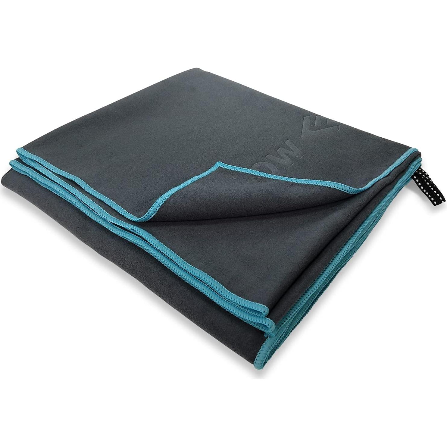 Toalla Deportiva Hydro Flow - Microfibra Secado Rápido Grande Gris