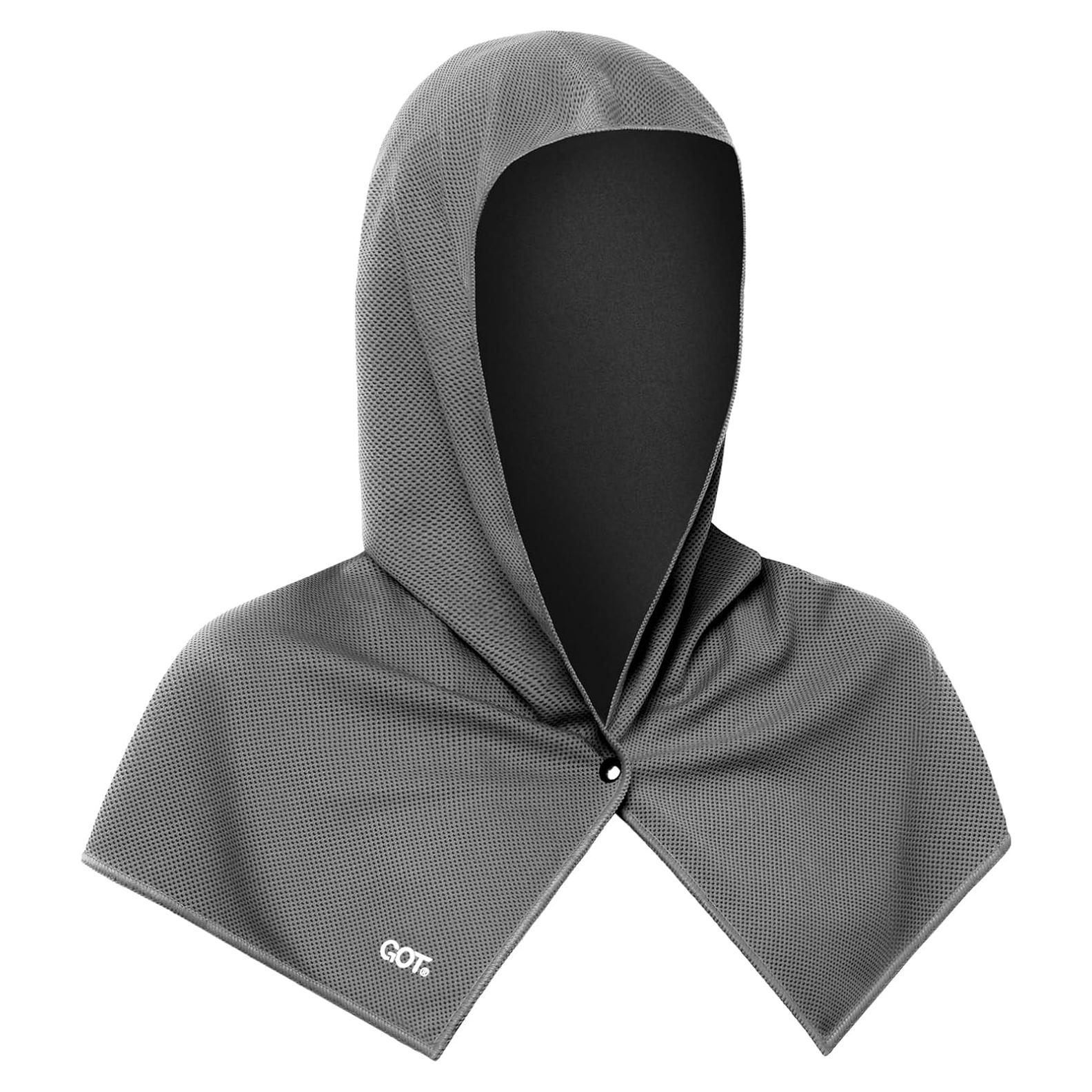 Toalla con Capucha Refrigerante GOT Sports - UPF 40 - Gris