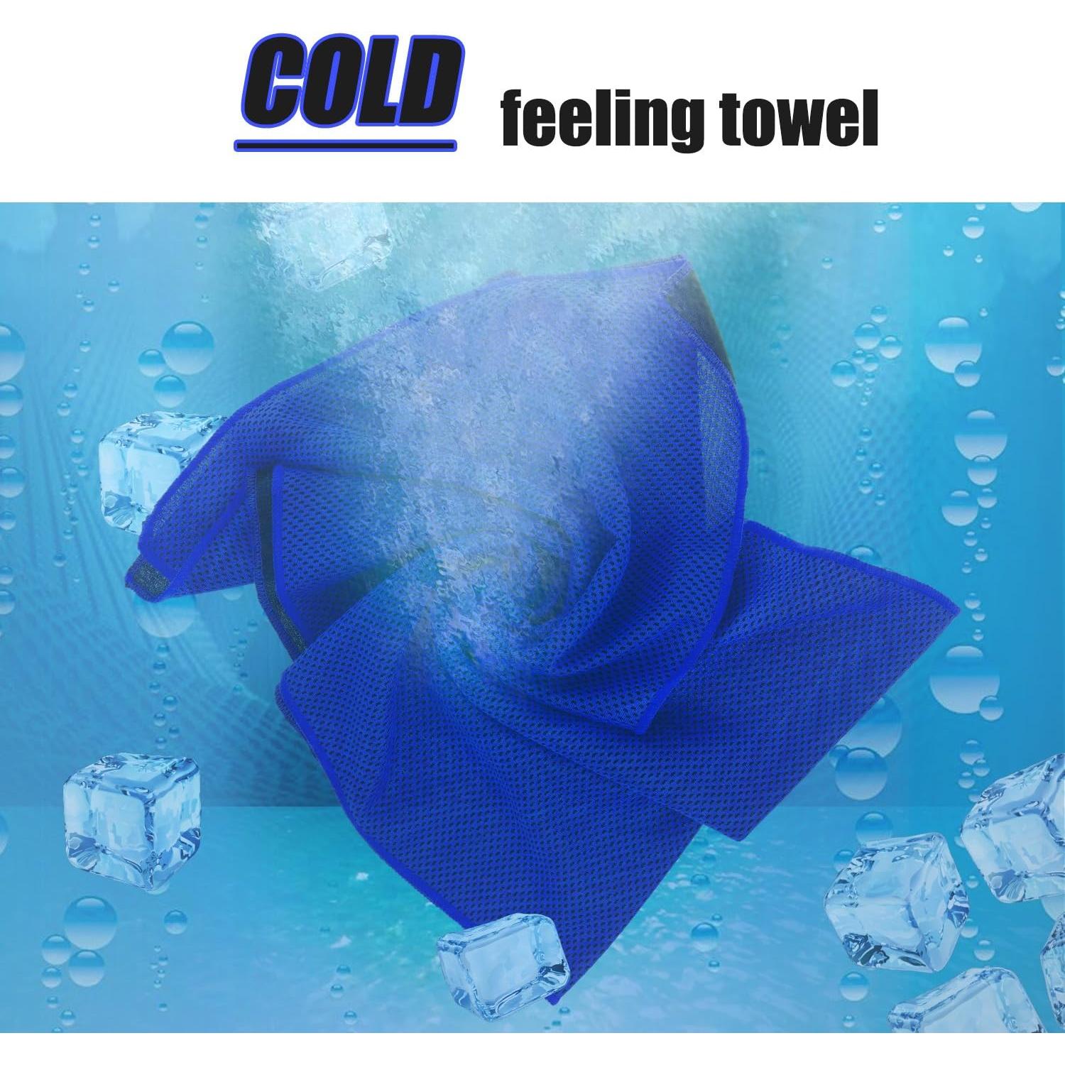 Toallas Enfriadoras Biange 30 Unidades 101.6x30.5cm Azul