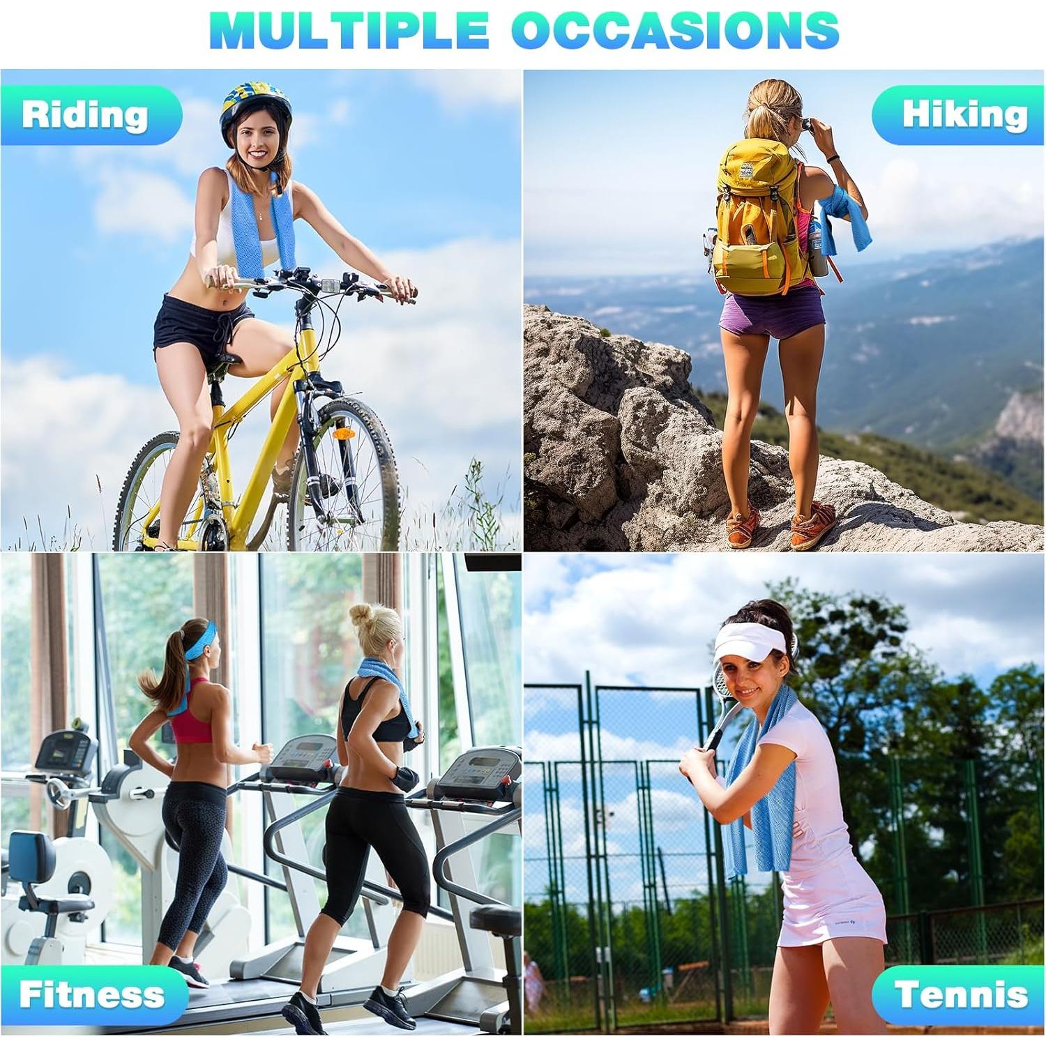 Toallas Enfriadoras MENOLY 30 Paquetes Microfibra Multicolor