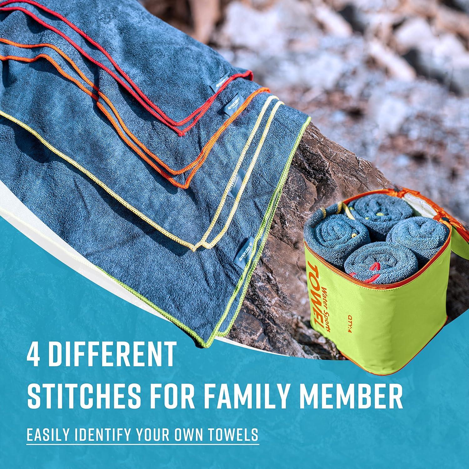 Toallas de Microfibra 4Monster - Paquete de 4, Secado Rápido