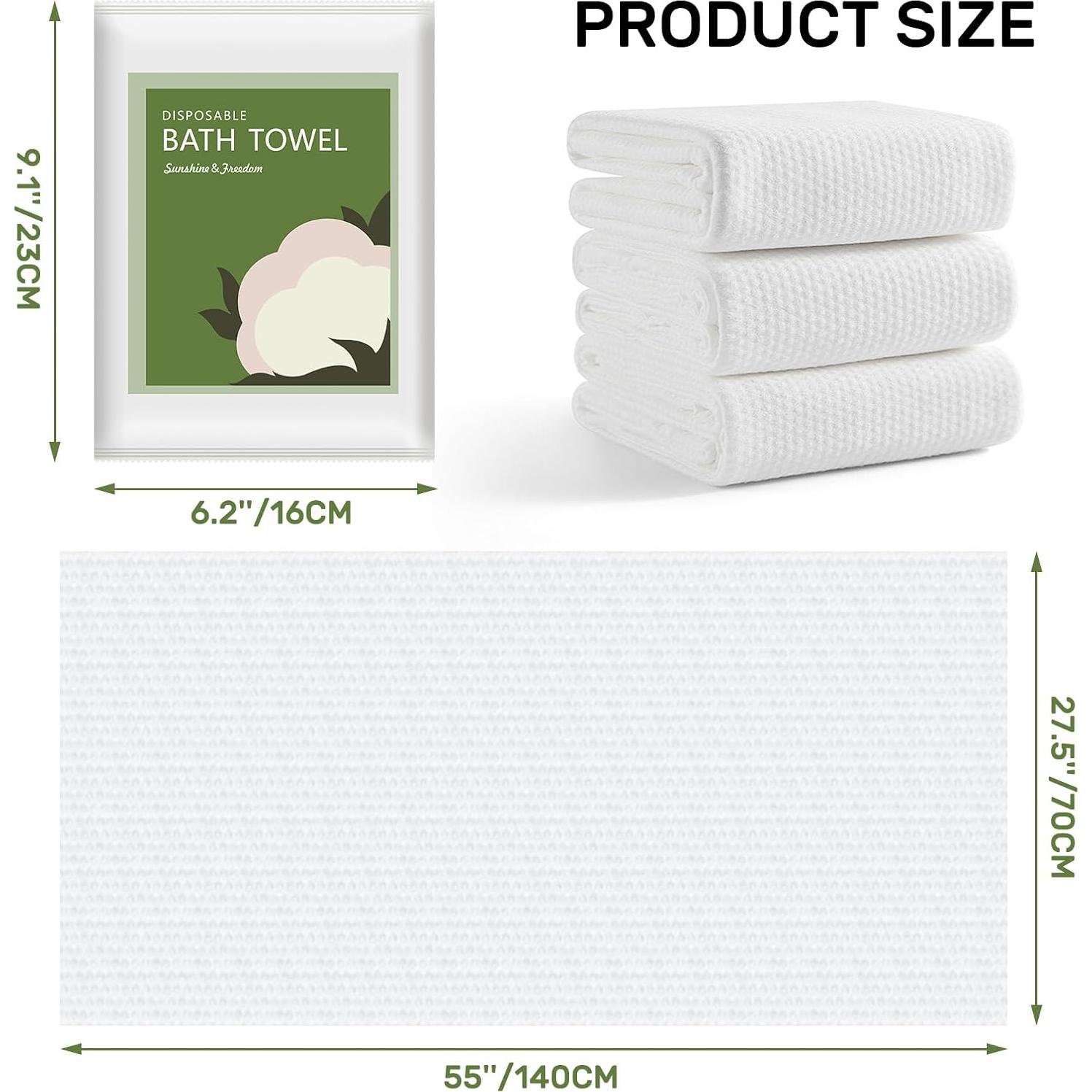 Toallas Desechables Grandes rngwaper 25 Pcs Ultra Suaves 140x70 cm