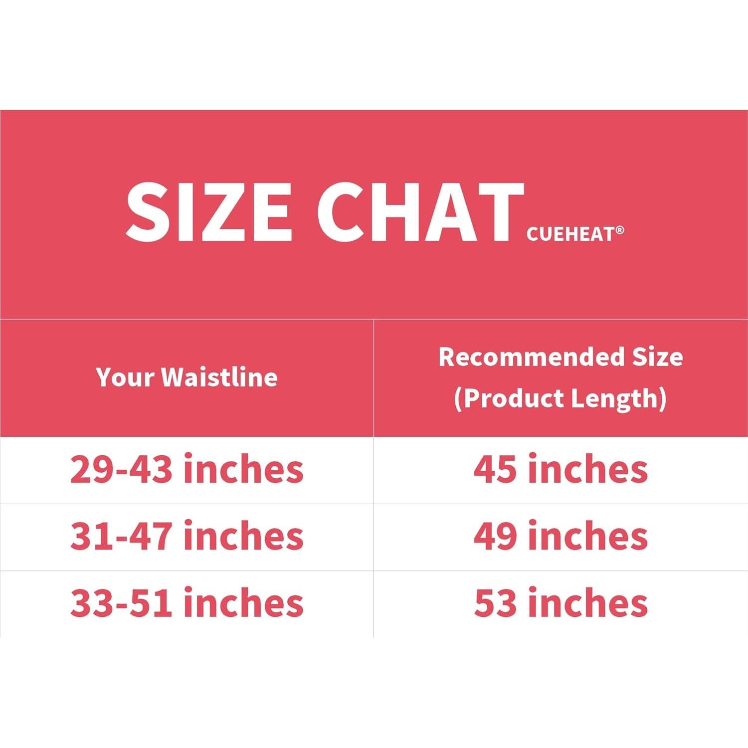 Cinturón Calentador CUEHEAT Inalámbrico Masaje 134 cm Negro