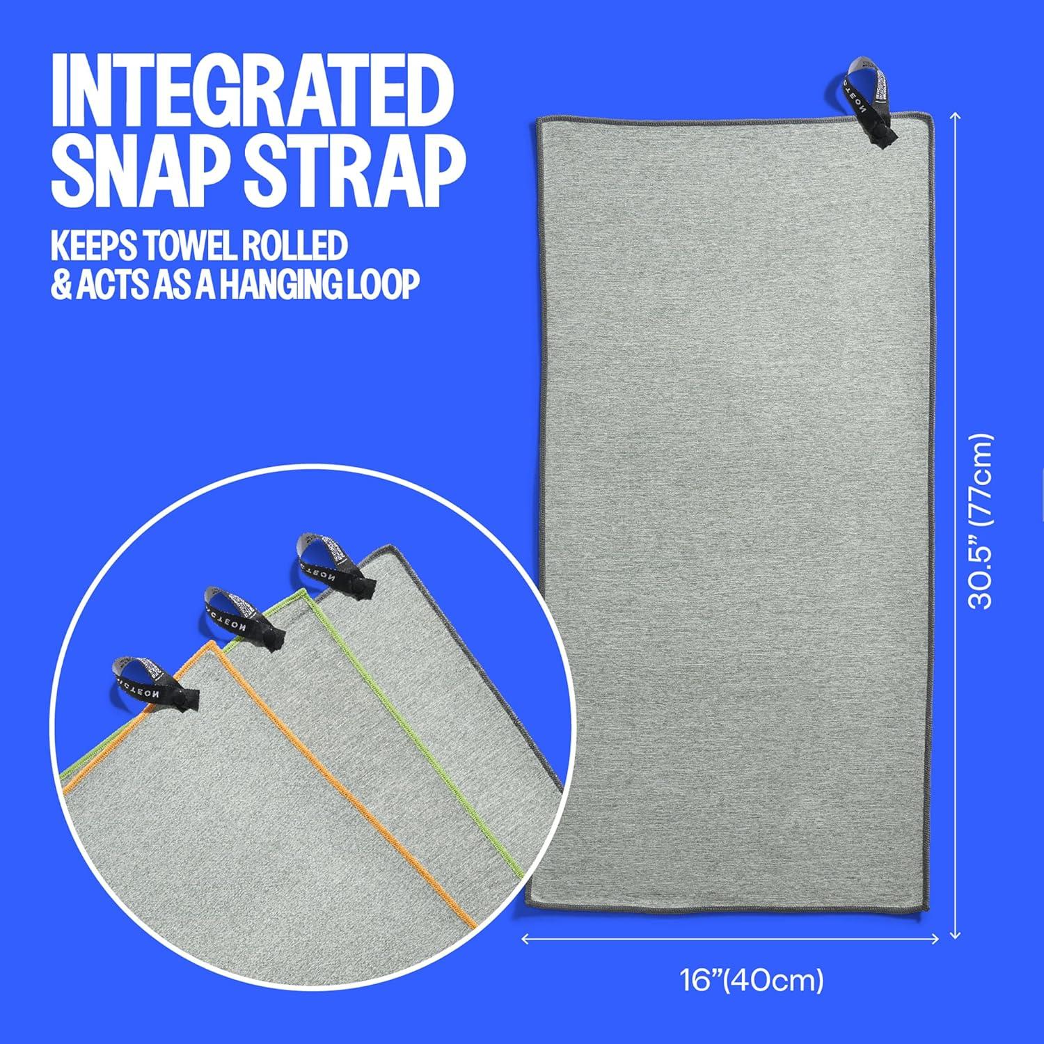 Toalla de Gimnasio Acteon Microfibra 3 Piezas Secado Rápido