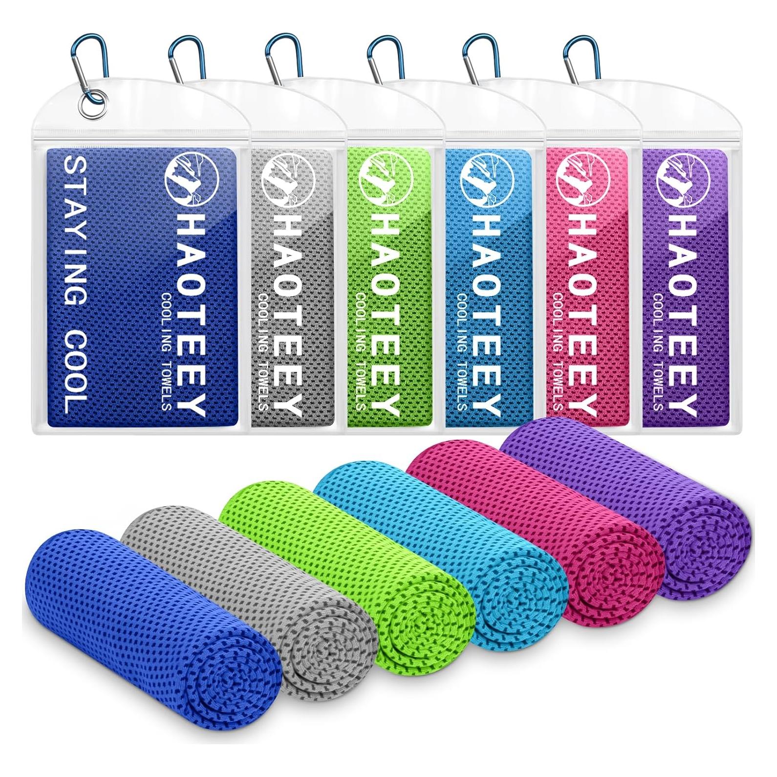 Toallas Enfriadoras Deportivas Haoteey 6 PCS 101.6x30.48 cm