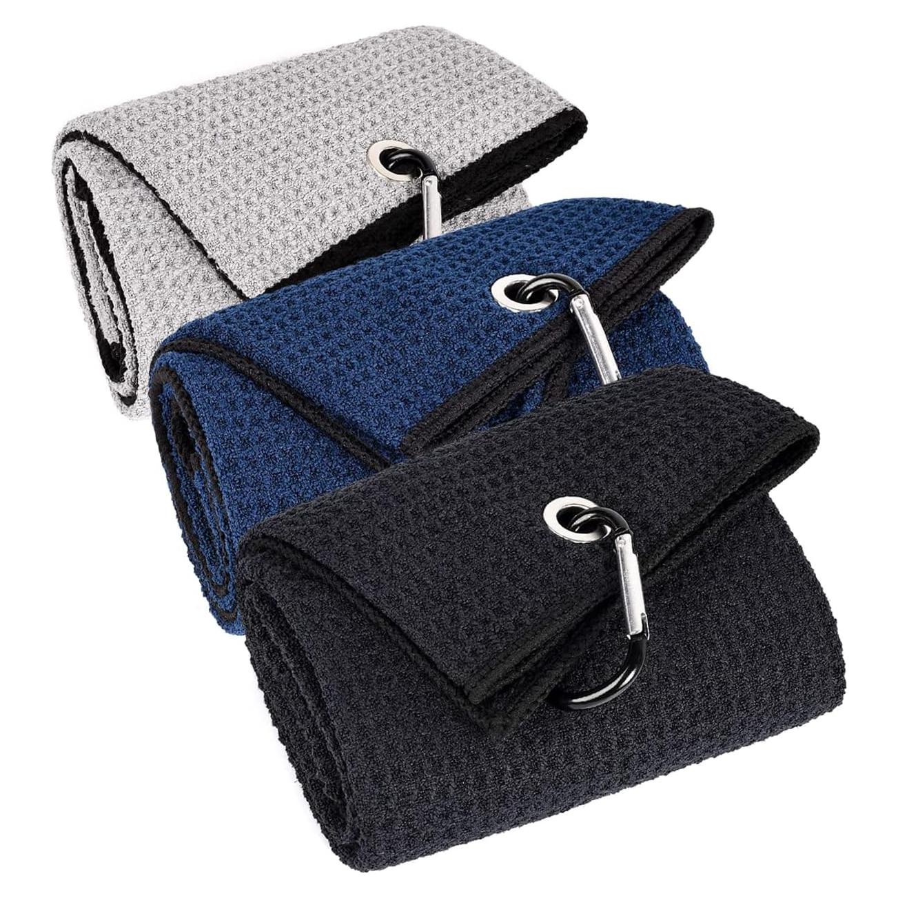 Paquete de 3 Toallas de Golf Microfibra LUSTEMBER 40x60 cm