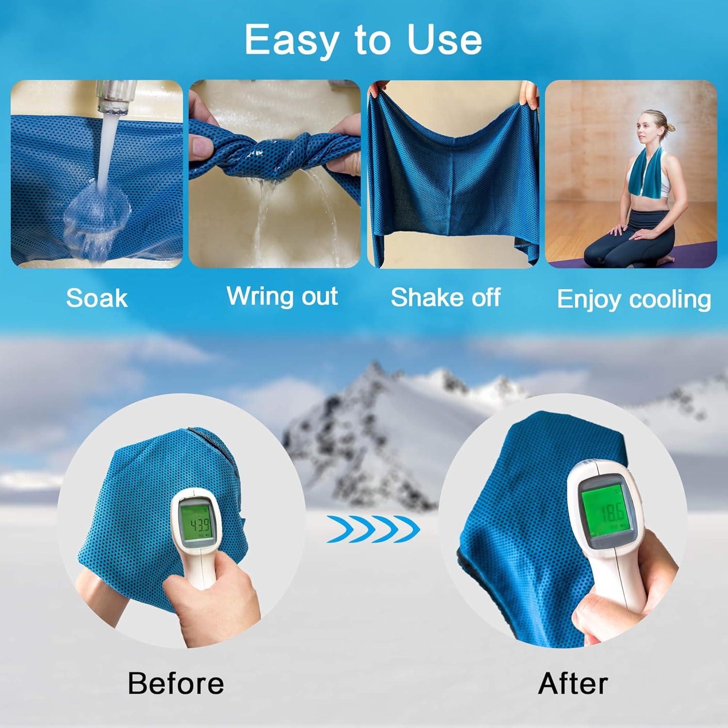 20 Toallas Enfriadoras WERBME Microfibra Multi-Deporte