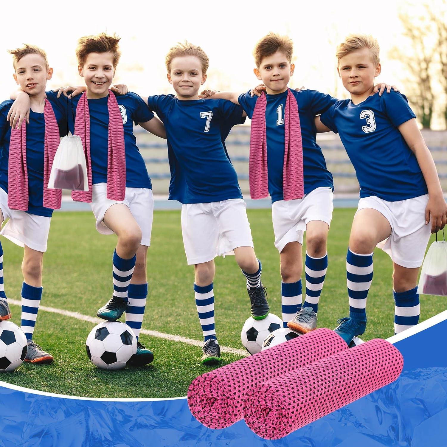 Toallas Refrigerantes Hosuly 12 Pcs 30x102 cm para Gimnasio