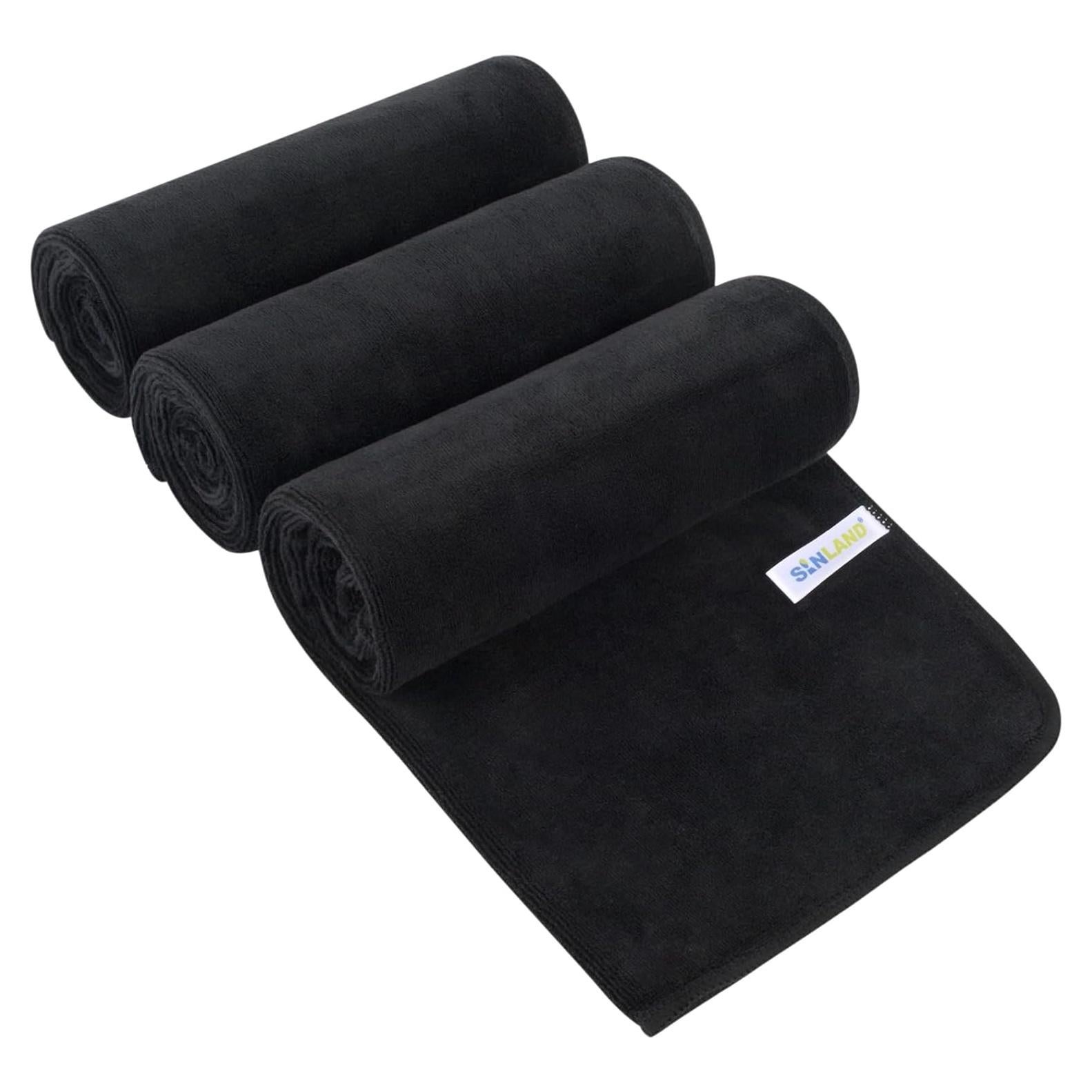 Toallas de Microfibra SINLAND Paquete de 3 para Gimnasio 40x81cm