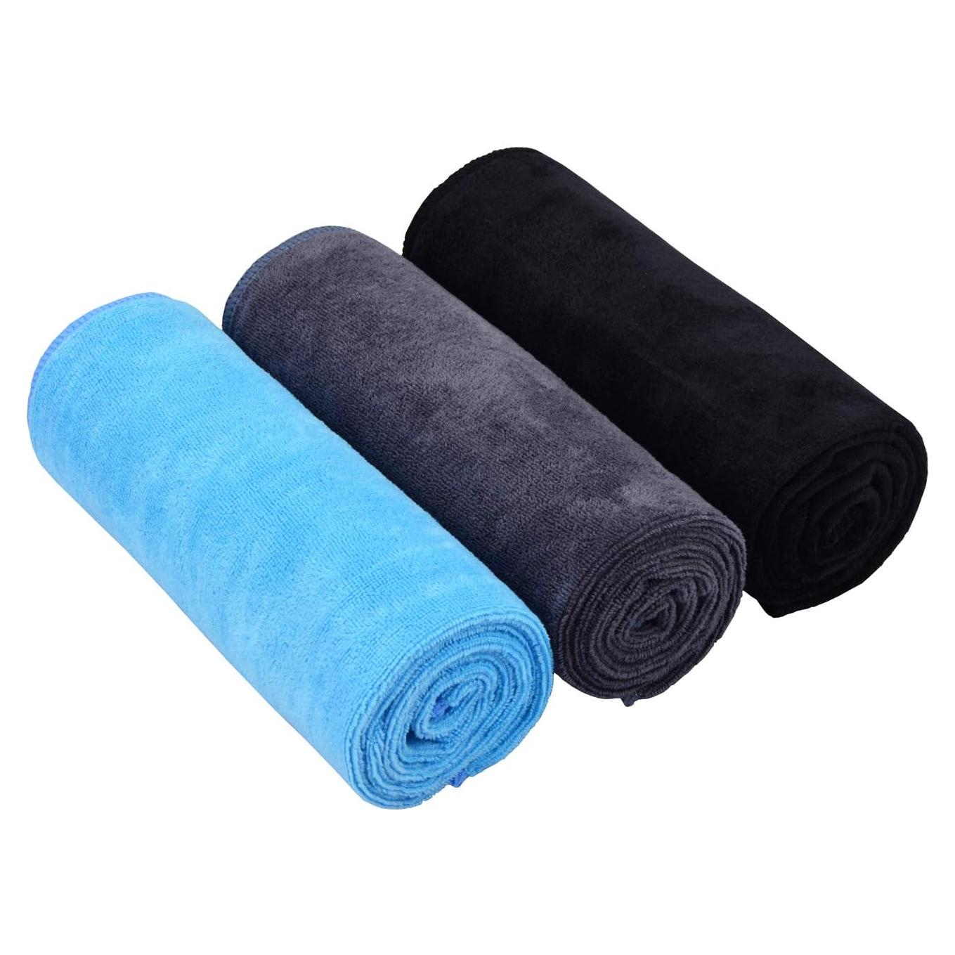 Toallas de Yoga HOPESHINE Microfibra 3 Unidades 40x81cm