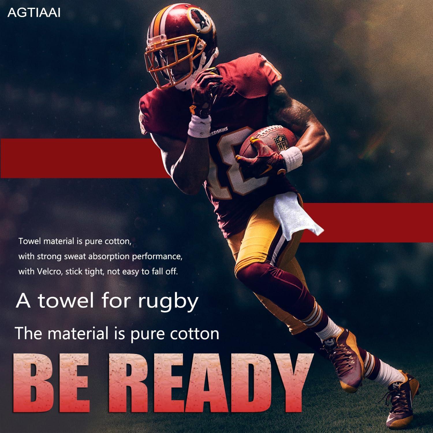 Toalla Deportiva de Algodón AGTIAAI Blanca 50x11 cm para Fútbol