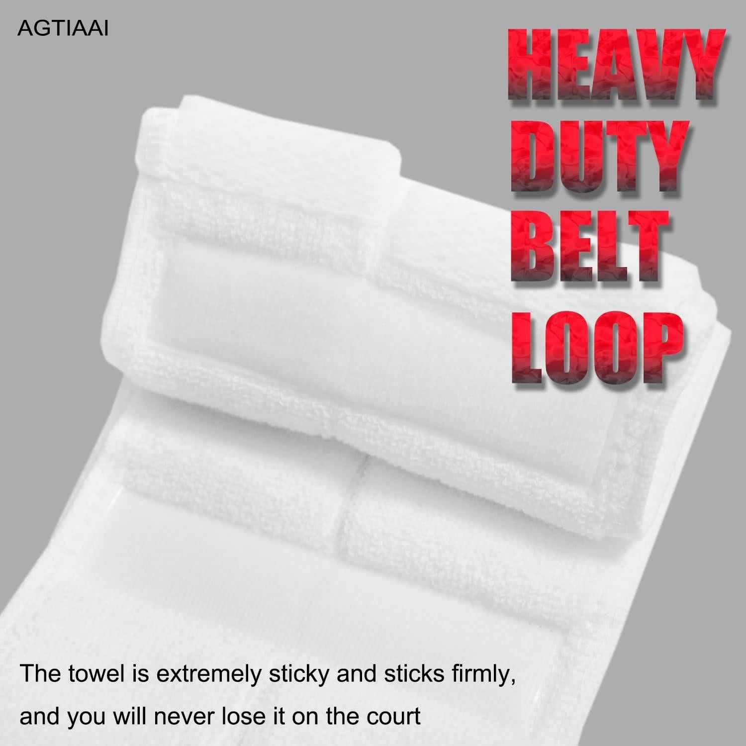 Toalla Deportiva de Algodón AGTIAAI Blanca 50x11 cm para Fútbol