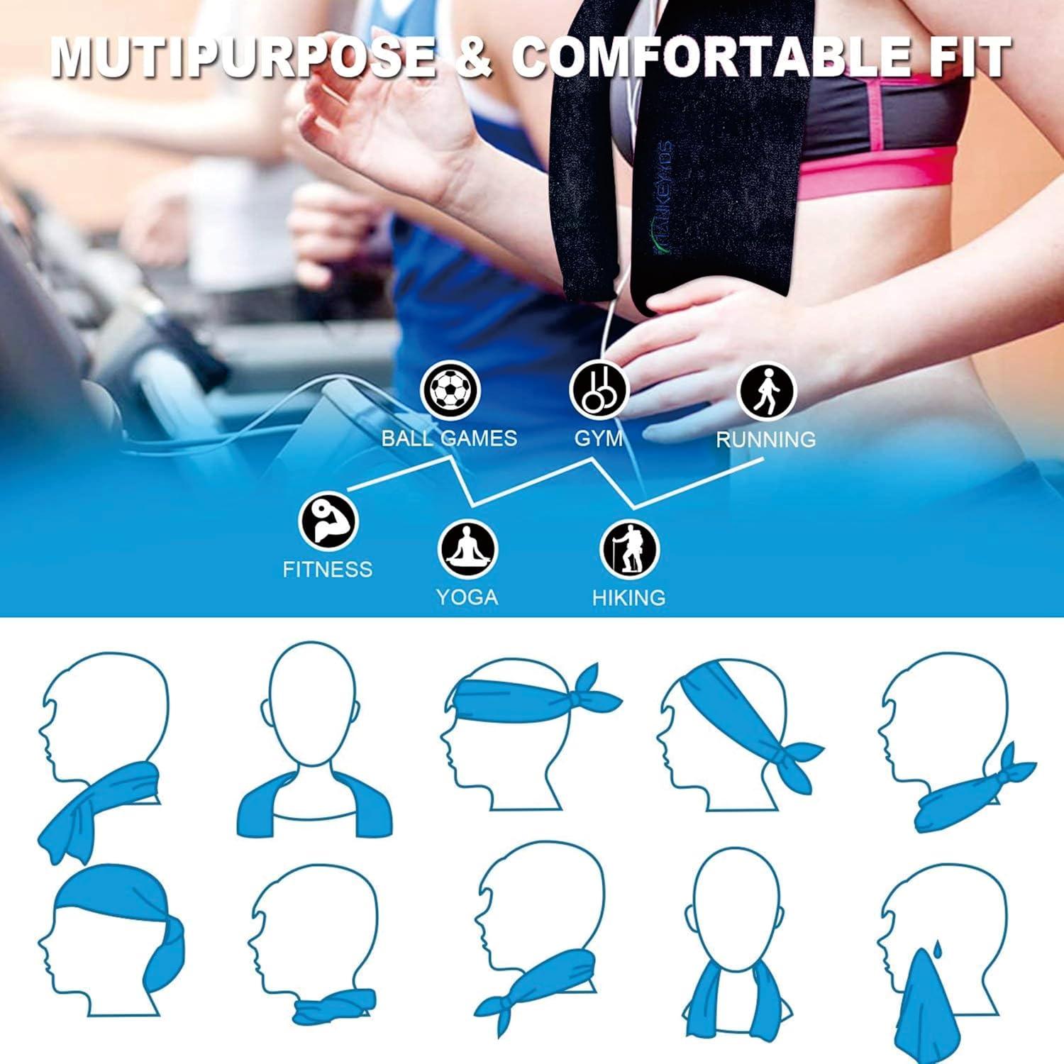 Juego de Toallas Deportivas YXGJMYGS 2 Piezas 84x41 cm