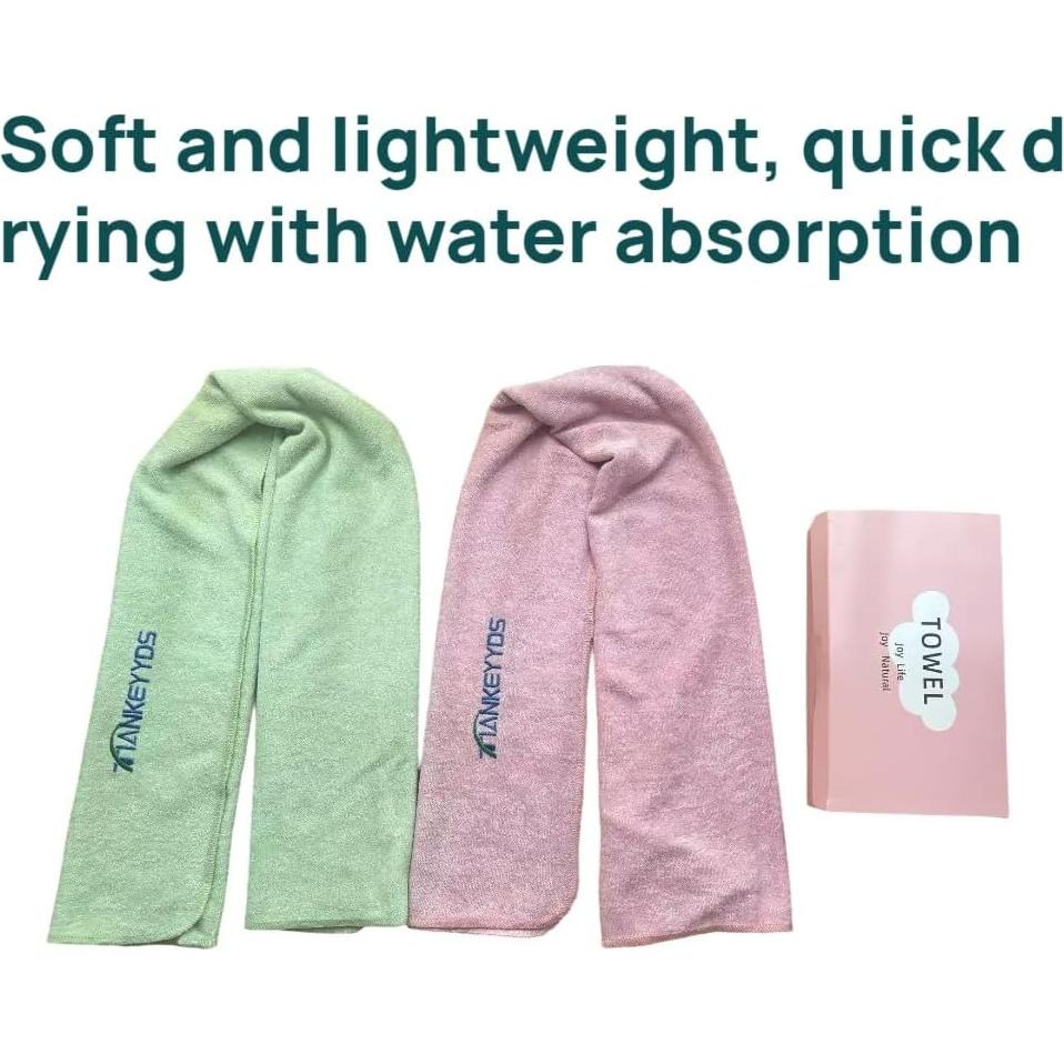 Juego de Toallas Deportivas YXGJMYGS 2 Piezas 84x41 cm