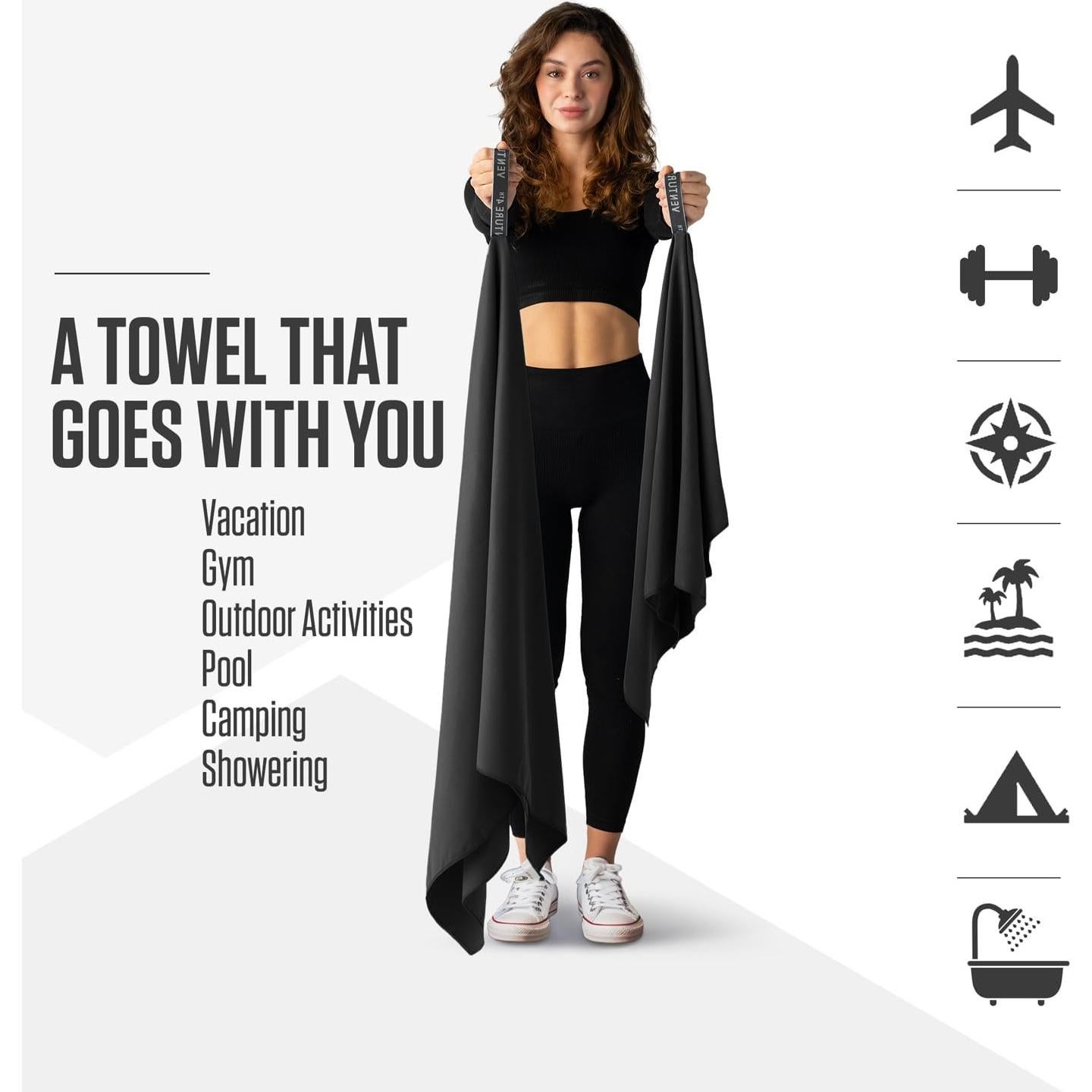 Toalla de Secado Rápido VENTURE 4TH Microfibra Extra Grande