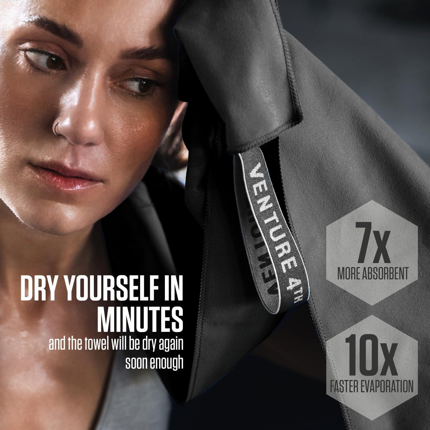 Toalla de Secado Rápido VENTURE 4TH Microfibra Extra Grande