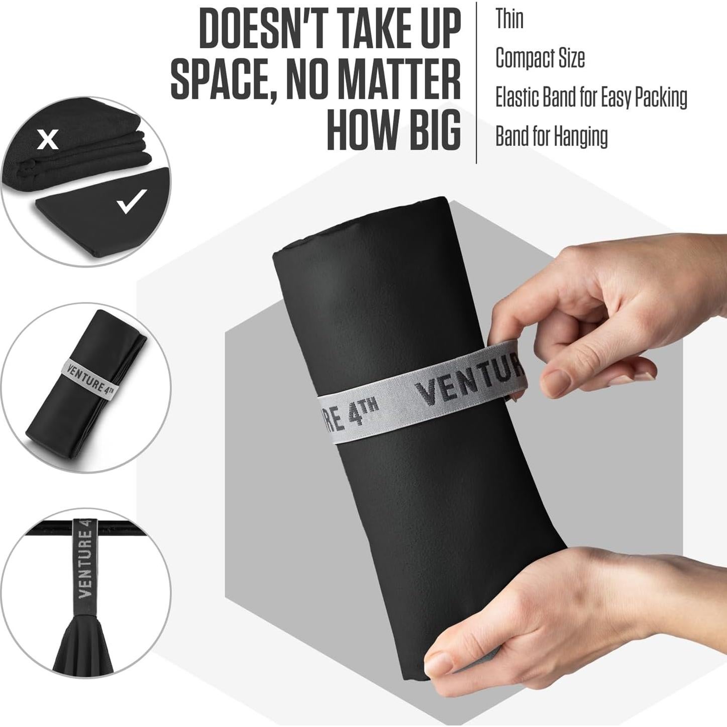 Toalla de Secado Rápido VENTURE 4TH Microfibra Extra Grande