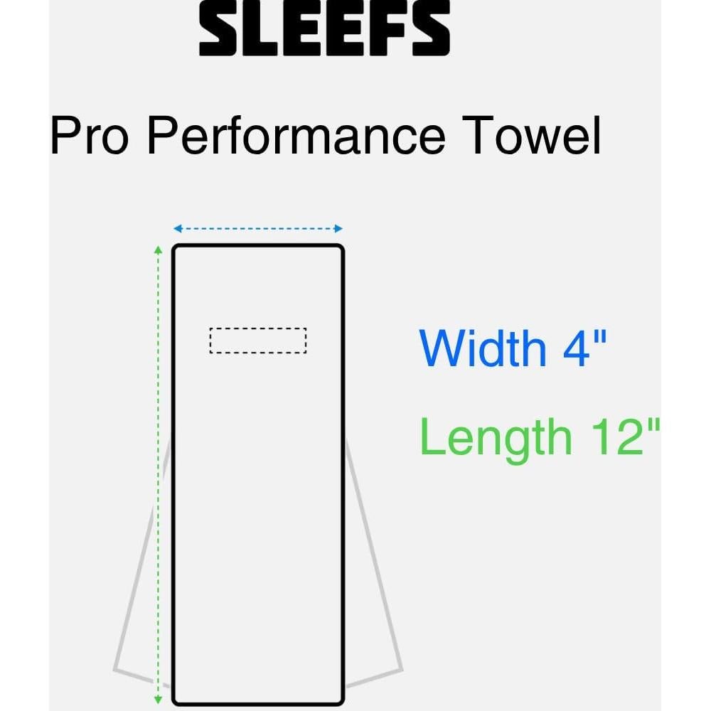 Toalla de Fútbol SLEEFS 100% Algodón Cruz de Fe Negra 36.83x10.16cm