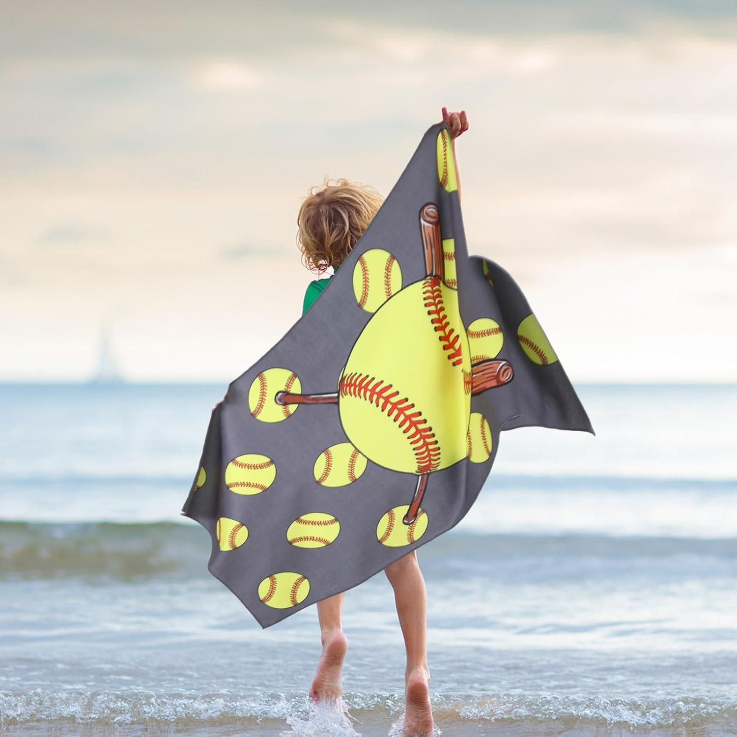 Yahenda 2 Toallas de Playa Microfibra Softbol 140x70 cm