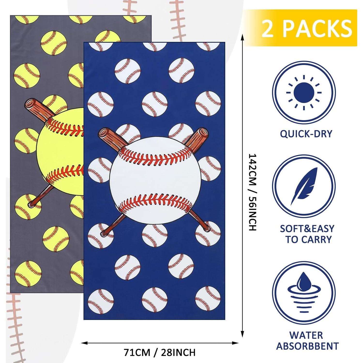 Yahenda 2 Toallas de Playa Microfibra Softbol 140x70 cm