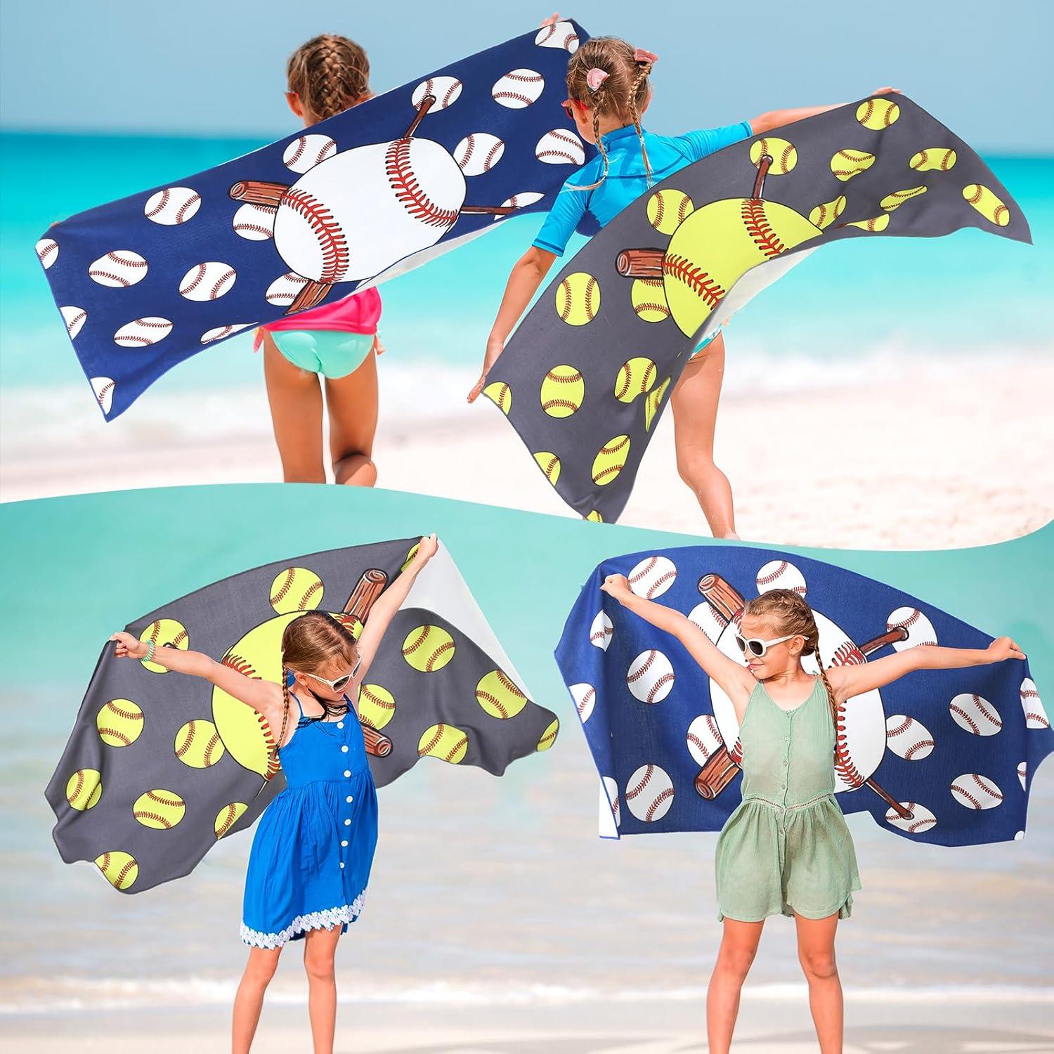 Yahenda 2 Toallas de Playa Microfibra Softbol 140x70 cm