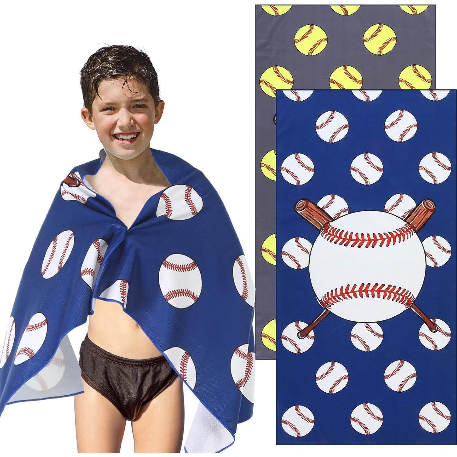Yahenda 2 Toallas de Playa Microfibra Softbol 140x70 cm