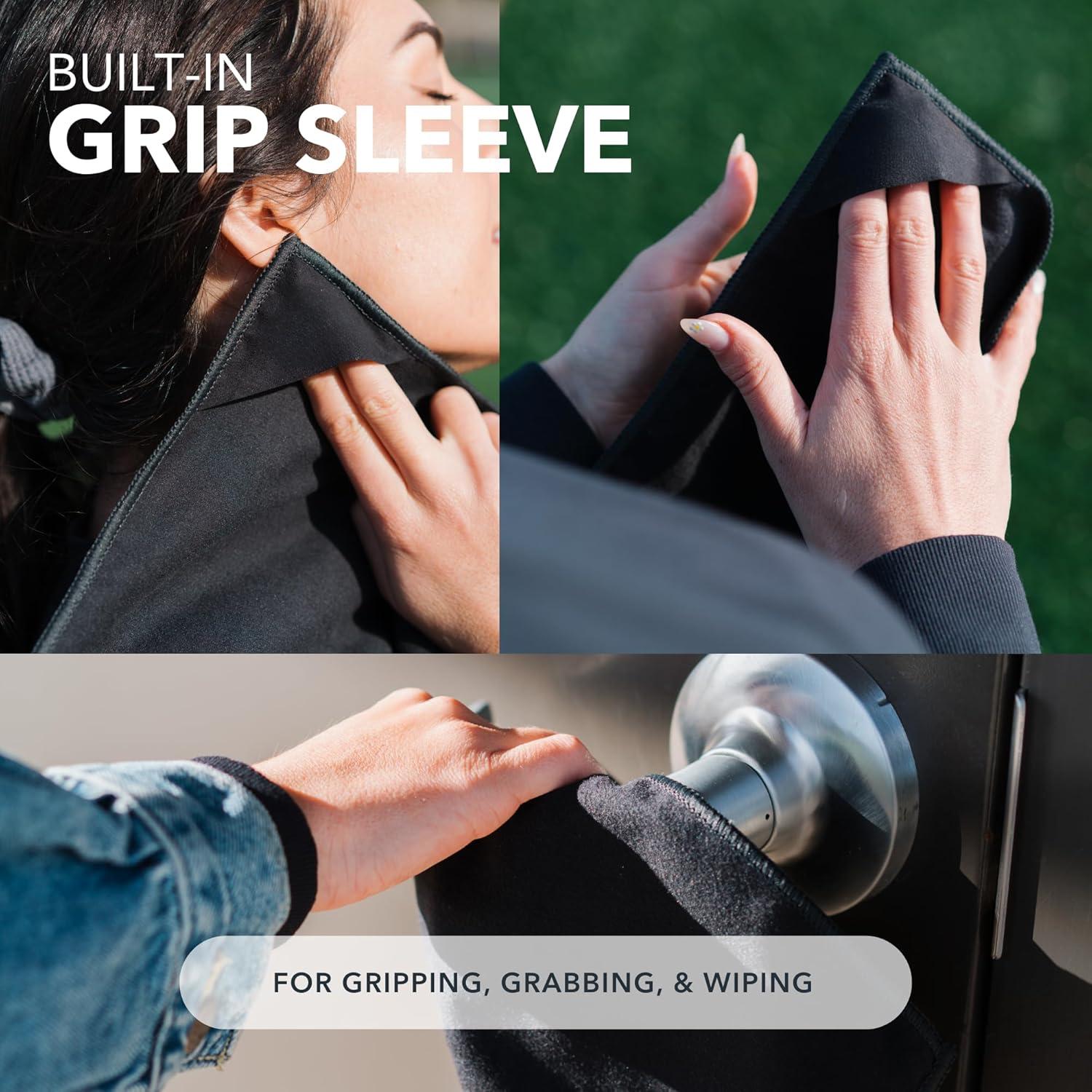 Pañuelos de Microfibra SweatBlock 38x38 cm 3 Unidades Negro