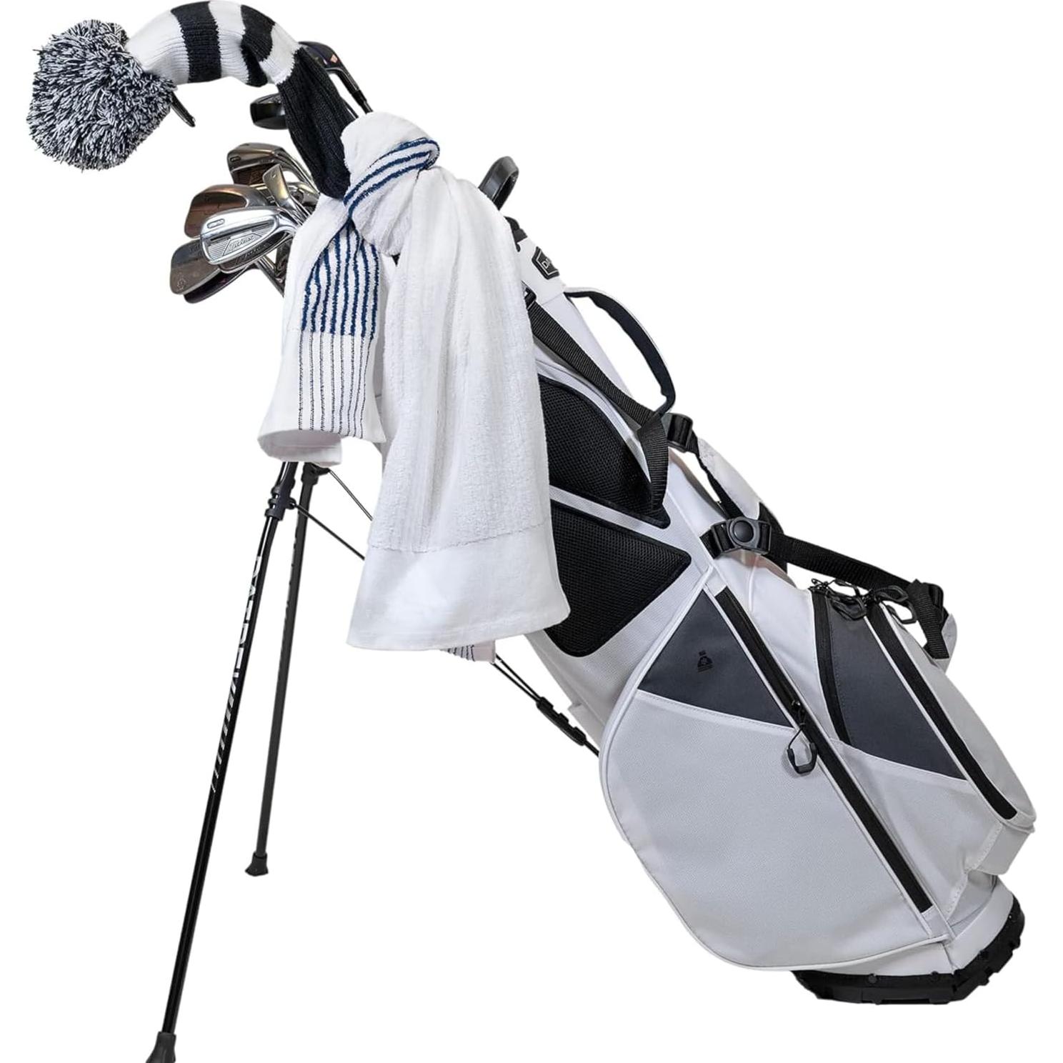 Toalla Caddy de Golf Extra Grande Devant 56x112 cm Rayas Marinas