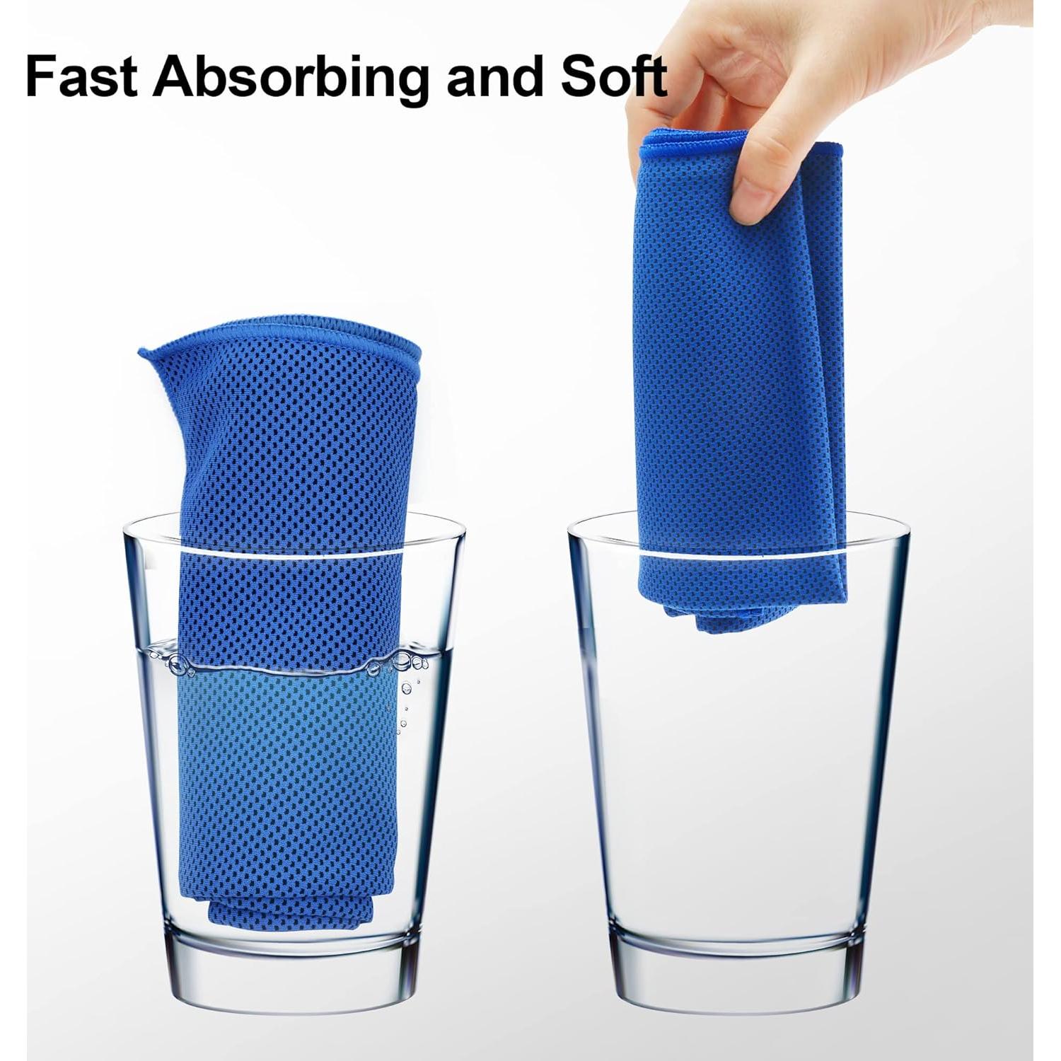 Toallas Enfriadoras Ailawuu 6 Unidades Microfibra 101.6x30.5cm